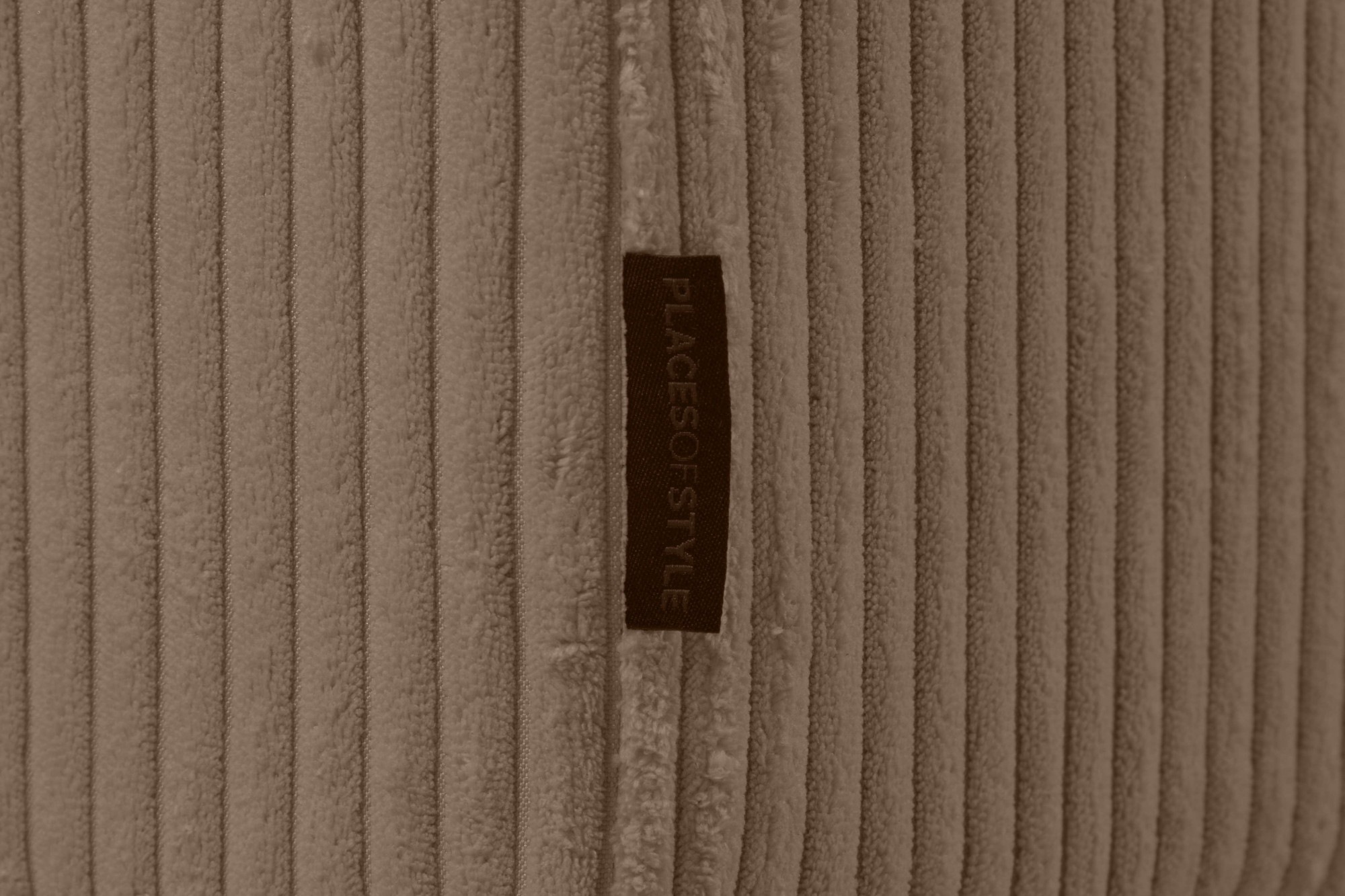 Places of Style Ecksofa »Pinto, 290 cm, Ottomane links / rechts«, Cord, Feincord, Luxus-Microfaser Leder und Chenille