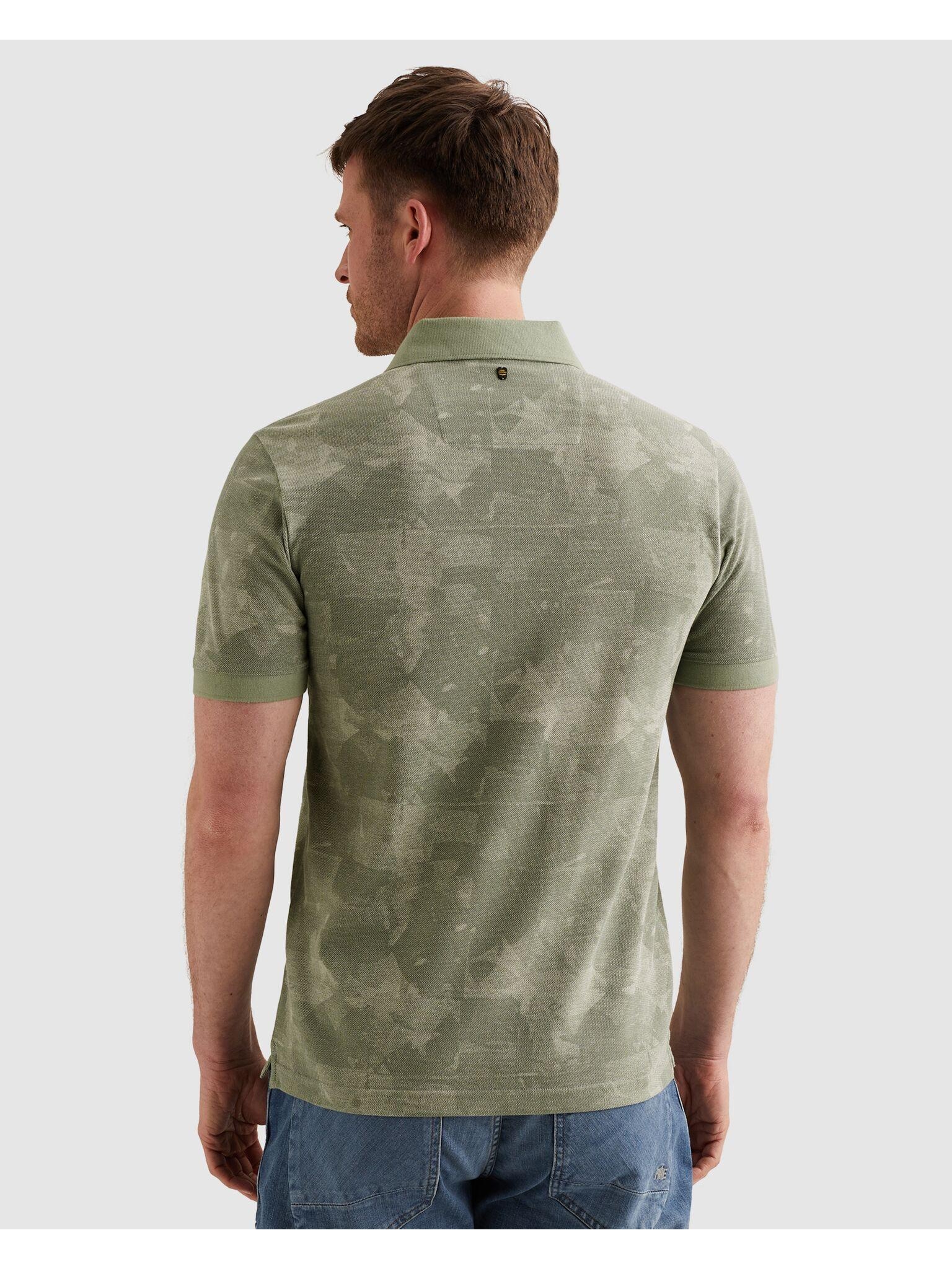 PME LEGEND Poloshirt »Short sleeve polo printed two tone pique« mit Logo Stickerei
