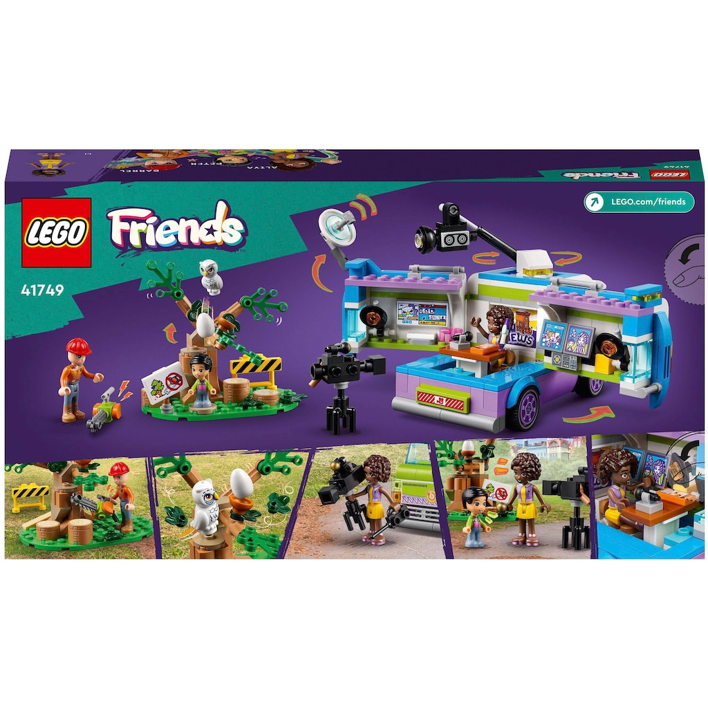 LEGO® Konstruktionsspielsteine »Nachrichtenwagen (41749), LEGO® Friends«, (446 St.)