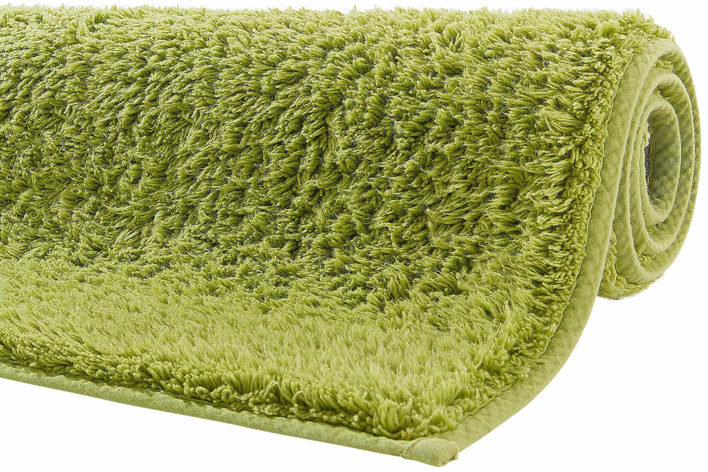 my home Badematte »Maren, Badvorleger, Badezimmer Teppich« Höhe 15 mm rutschhemmend beschichtet fußbodenheizungsgeeignet Bio-Baumwolle, Badteppich, Badematten auch als 3 teiliges Set