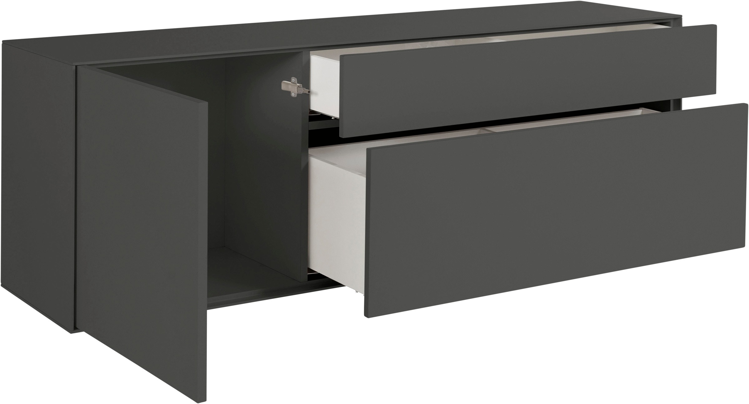 LeGer Home by Lena Gercke Lowboard »Essentials«, Breite: 167 cm, MDF lackiert, Push-to-open-Funktion