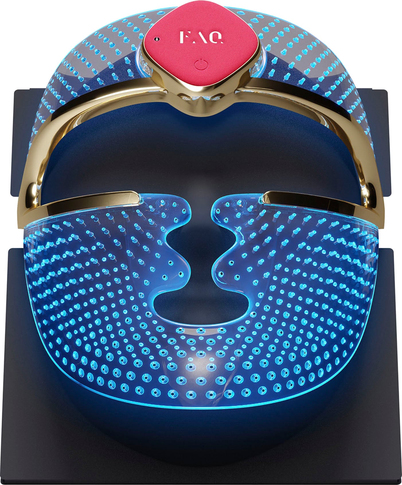 3 Farben Gesichtsmaske LED XXL 3 Face 201 LED Jahren Garantie mit Mikrodermabrasionsgerät Silicone mit FAQ™ »FAQ™ Mask«,