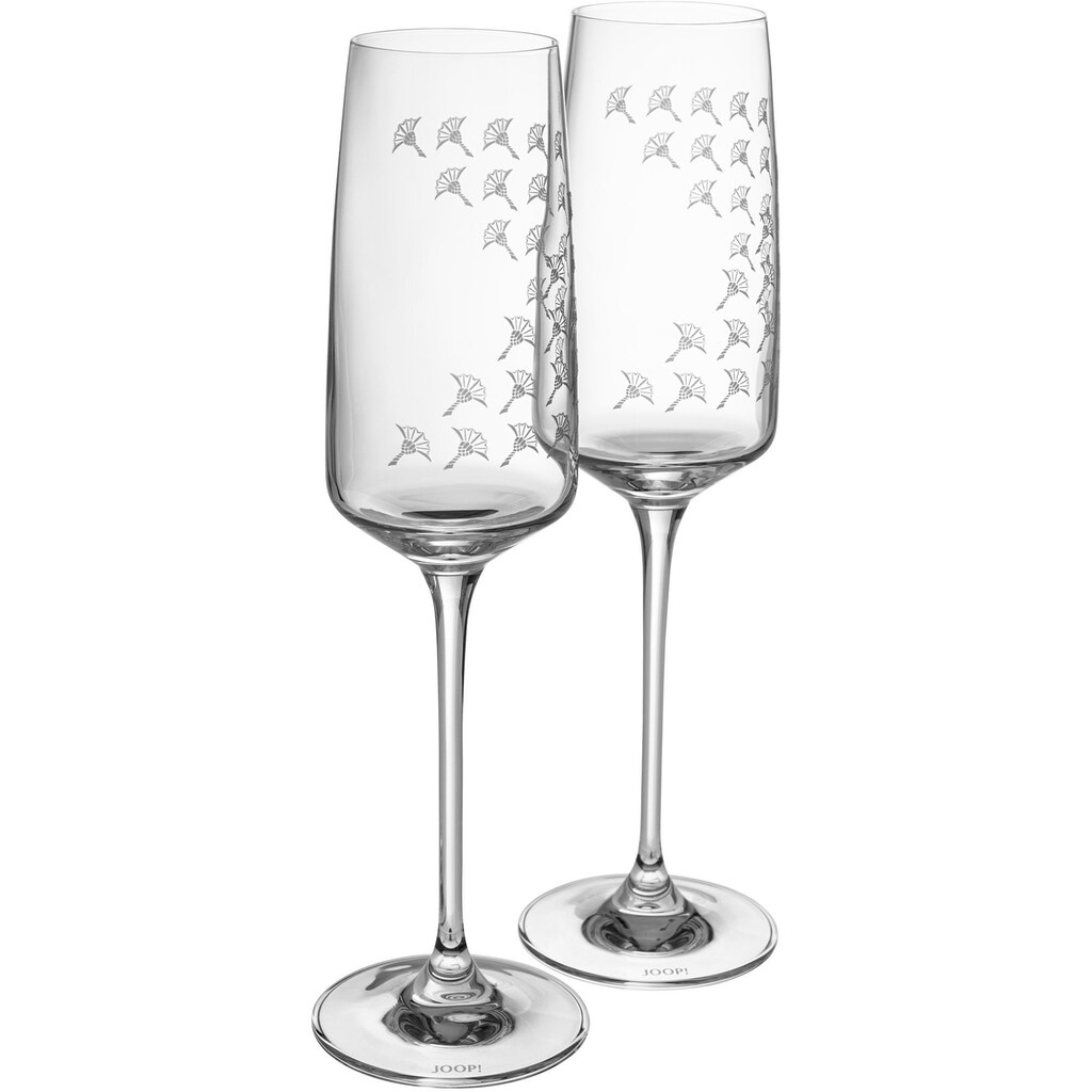 Joop! Champagnerglas »JOOP! FADED CORNFLOWER«, (Set, 2 tlg.)