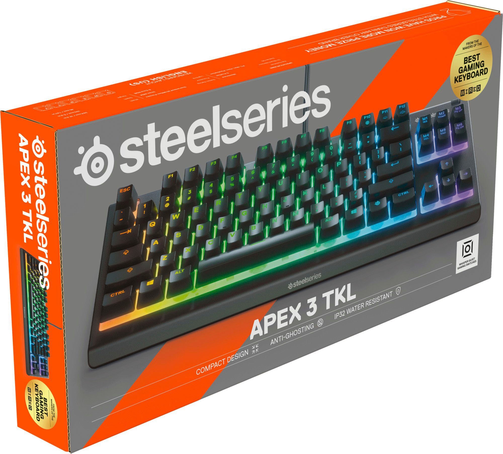 SteelSeries Gaming-Tastatur »Apex 3 TKL«,  (Lautstärkeregler-Makro-Tasten-Multimedia-Tasten) kaufen | UNIVERSAL