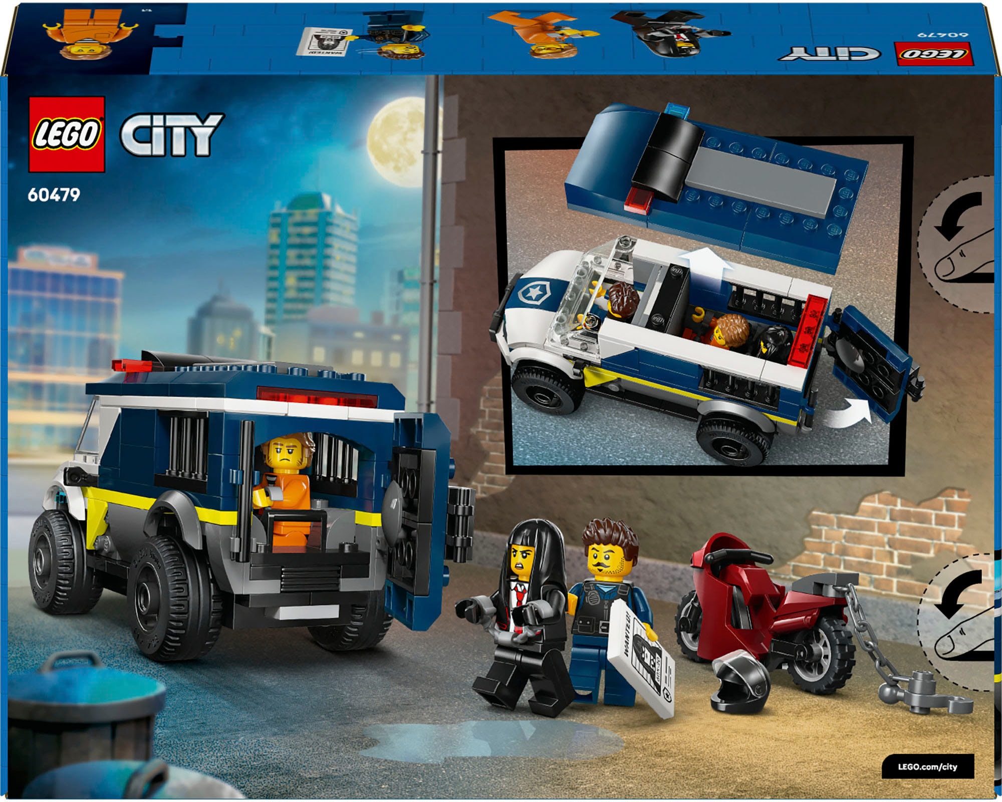 LEGO® Konstruktionsspielsteine »Gefangenentransporter (60479), LEGO City« Made in Europe