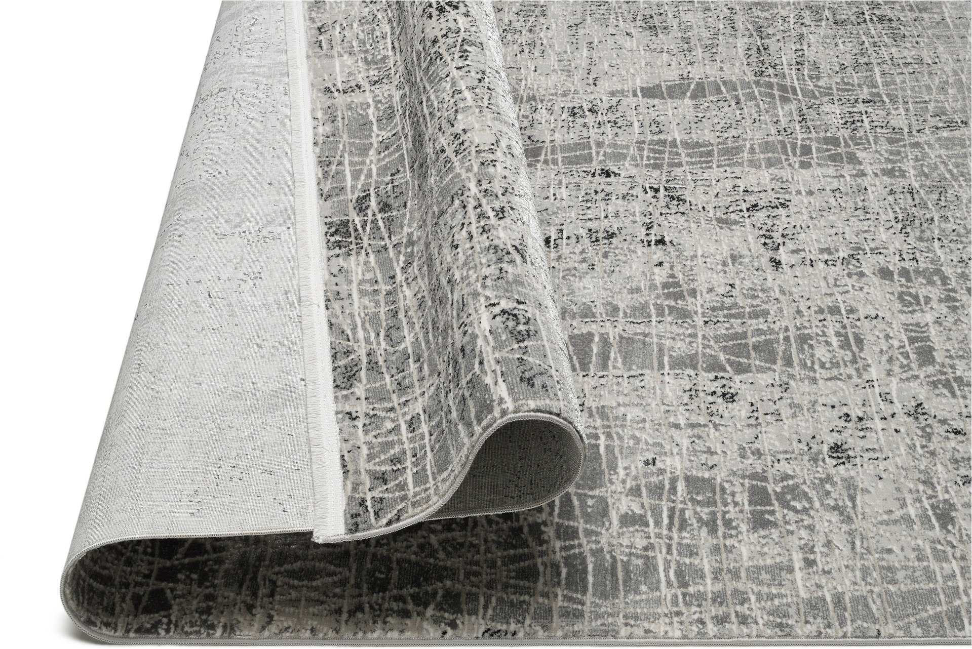 OCI DIE TEPPICHMARKE Teppich »MILA THREAD« rechteckig 8 mm Höhe Design Kurzflor Teppich, hochwertig gewebt, mit feinen Fransen