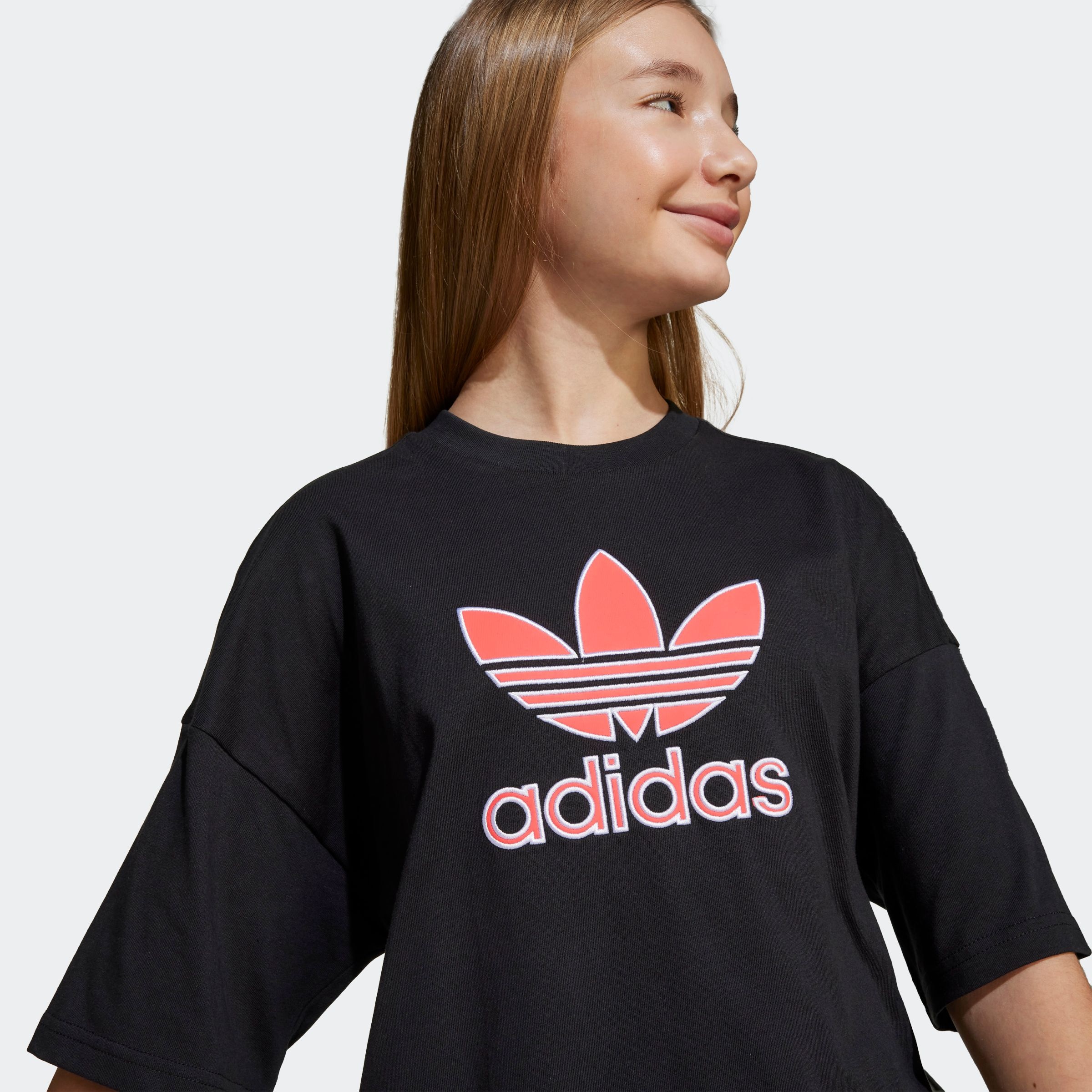 adidas Originals T-Shirt »OVERSIZE TREFOIL« lockerer und lässiger Schnitt, für Kinder, mit großem Trefoil-Logo