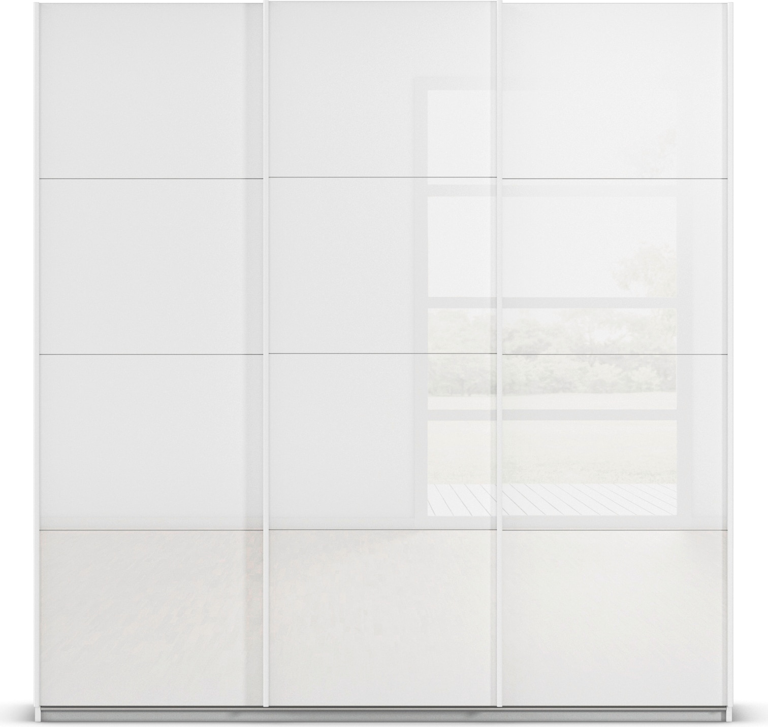 OTTO home Schwebetürenschrank »Kleiderschrank Schrank Garderobe AGORDO mit Glasfront« Breiten 203/271/315/360 cm, Höhen 210/229 cm,  durchdachte Innenausstattung, in 4 Breiten und 2 Höhen MADE IN GERMANY
