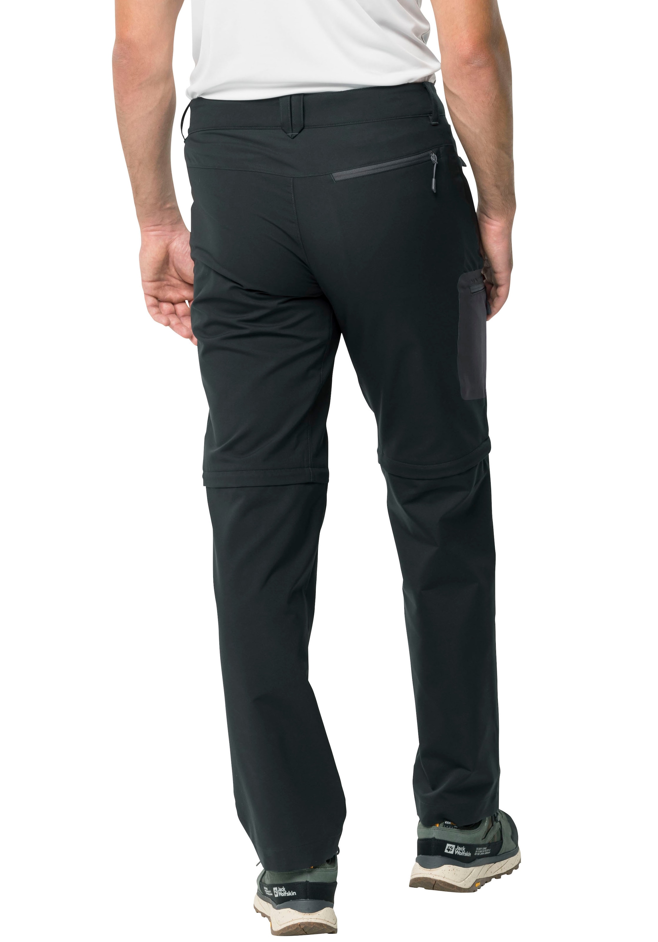 Jack Wolfskin Zip-off-Hose »ACTIVE TRACK ZIP OFF M«, lange Hose und Shorts in einem