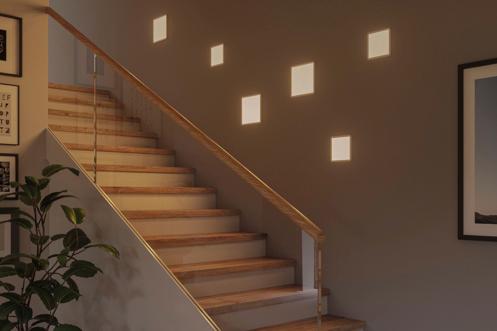 Paulmann LED Bad-Einbauleuchte »Areo«, Schutzart IP44, 3-Stufen-dimmbar, Gr. 17,5 x 17,5 cm, inkl. LED Leuchtmittel