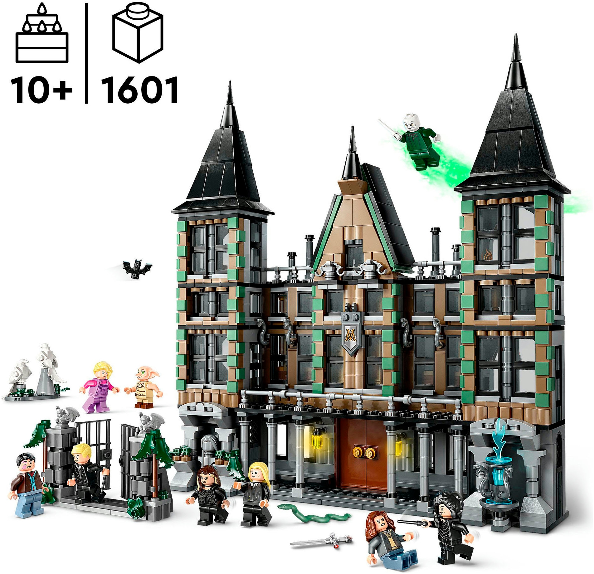 LEGO® Konstruktionsspielsteine »Landsitz der Familie Malfoy (76453), LEGO Harry Potter™«, (1601 St.), Made in Europe