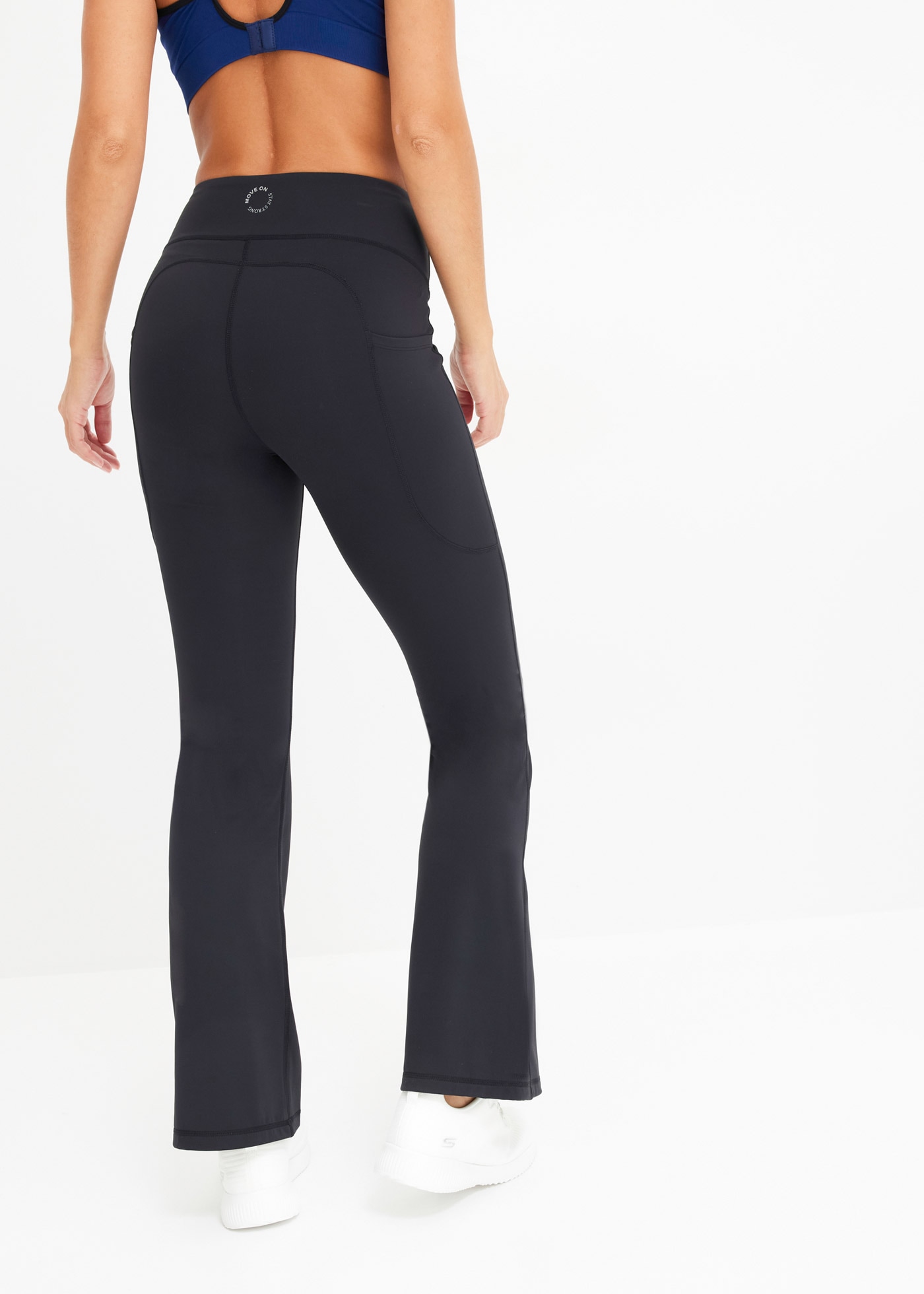 bonprix Funktionsleggings  aus weichem Material, mit doppeltem Taillenbund, Regular Fit