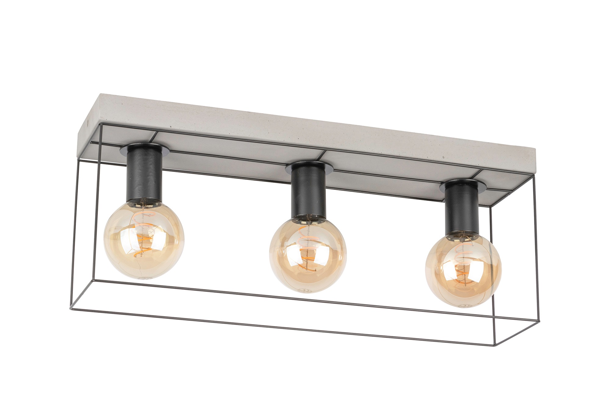 SPOT Light Metall, echtem CONCRETE«, Aus kaufen Naturprodukt Beton E27 LM exklusive, Jahren online XXL Garantie 1 passende Deckenleuchte / 3 flammig-flammig, | und »GRETTER mit