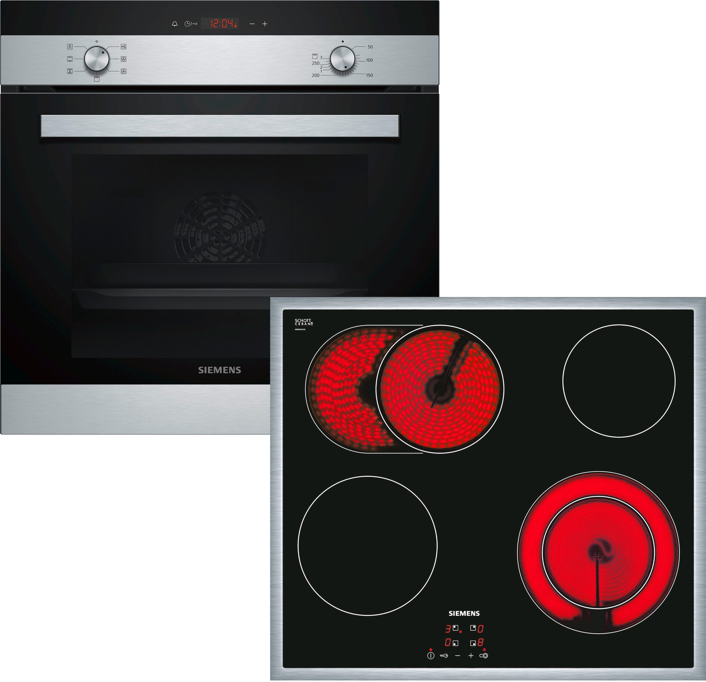 SIEMENS Backofen-Set »HB113FBS1«, mit Teleskopauszug nachrüstbar, (Set)
