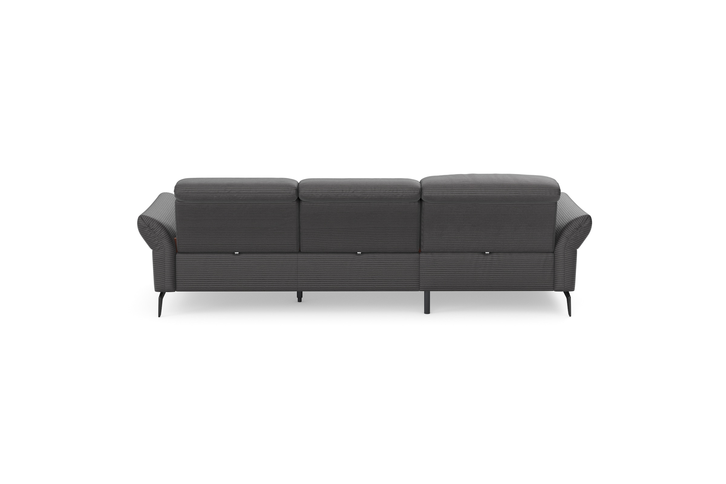 INOSIGN Ecksofa »Coco L-Form«, Sitztiefen-, Arm- und Kopfteilverstellung, Cord-Bezug, Fußhöhe 15 cm