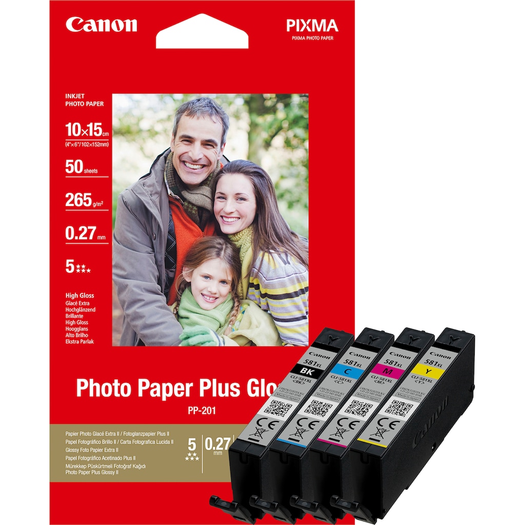 Canon Tintenpatrone »CLI-581XL«, (Packung)