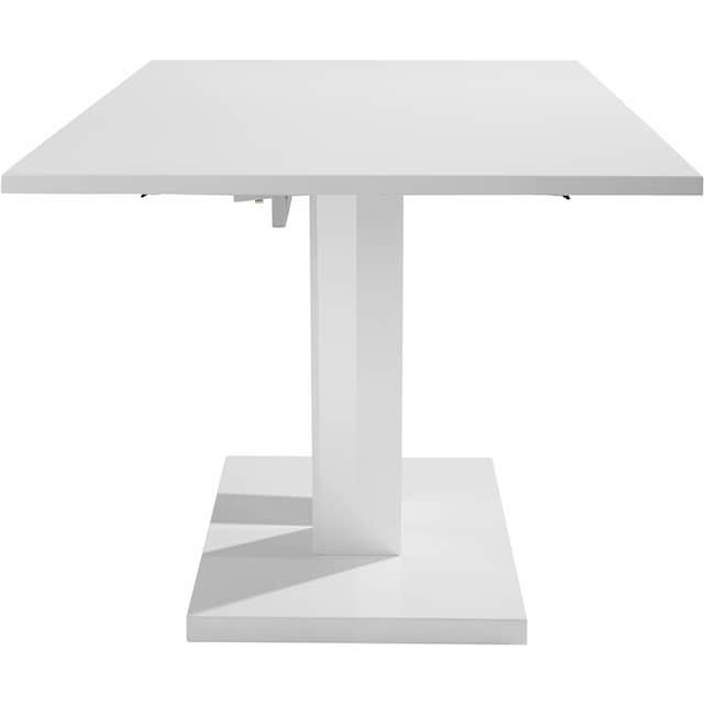 180 x 79 x 90 cm Tisch Amalfi weiß hochglanz