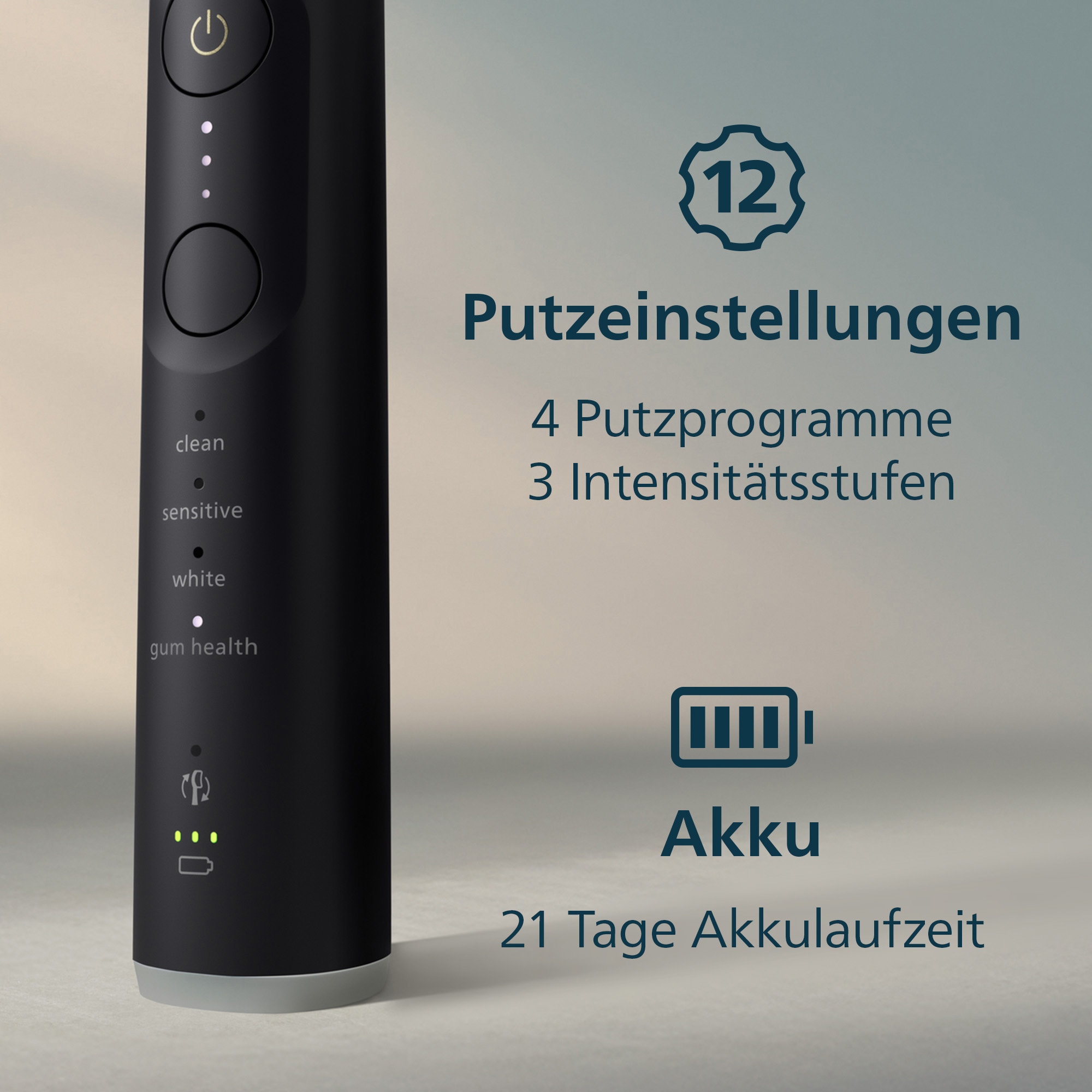 Philips Sonicare Elektrische Zahnbürste »Series 7100 HX7421/01« 1 Stk. Aufsteckbürsten mit visueller Andruckkontrolle, 7 Putzeinstellungen, inkl. Reiseetui