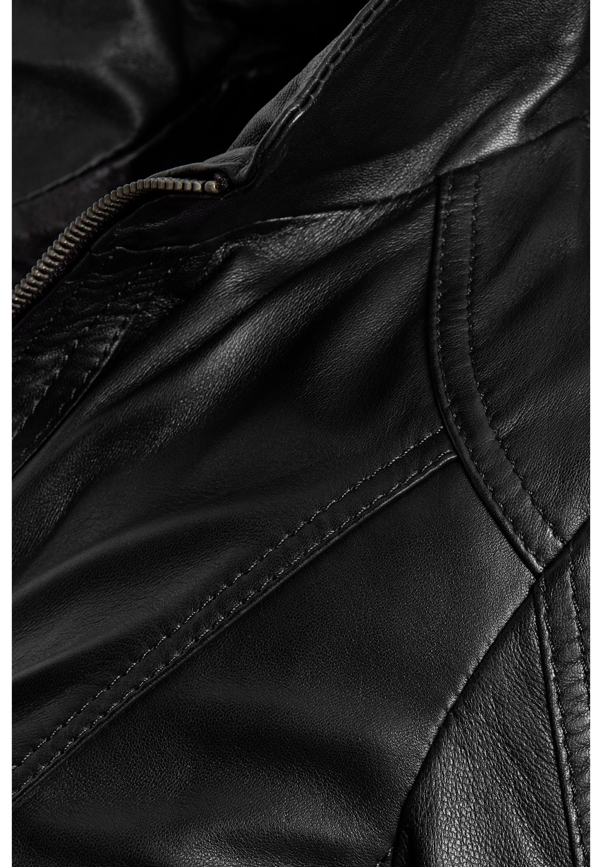 bugatti Lederjacke »bugatti Lederjacke« ohne Kapuze mit Umlegekragen