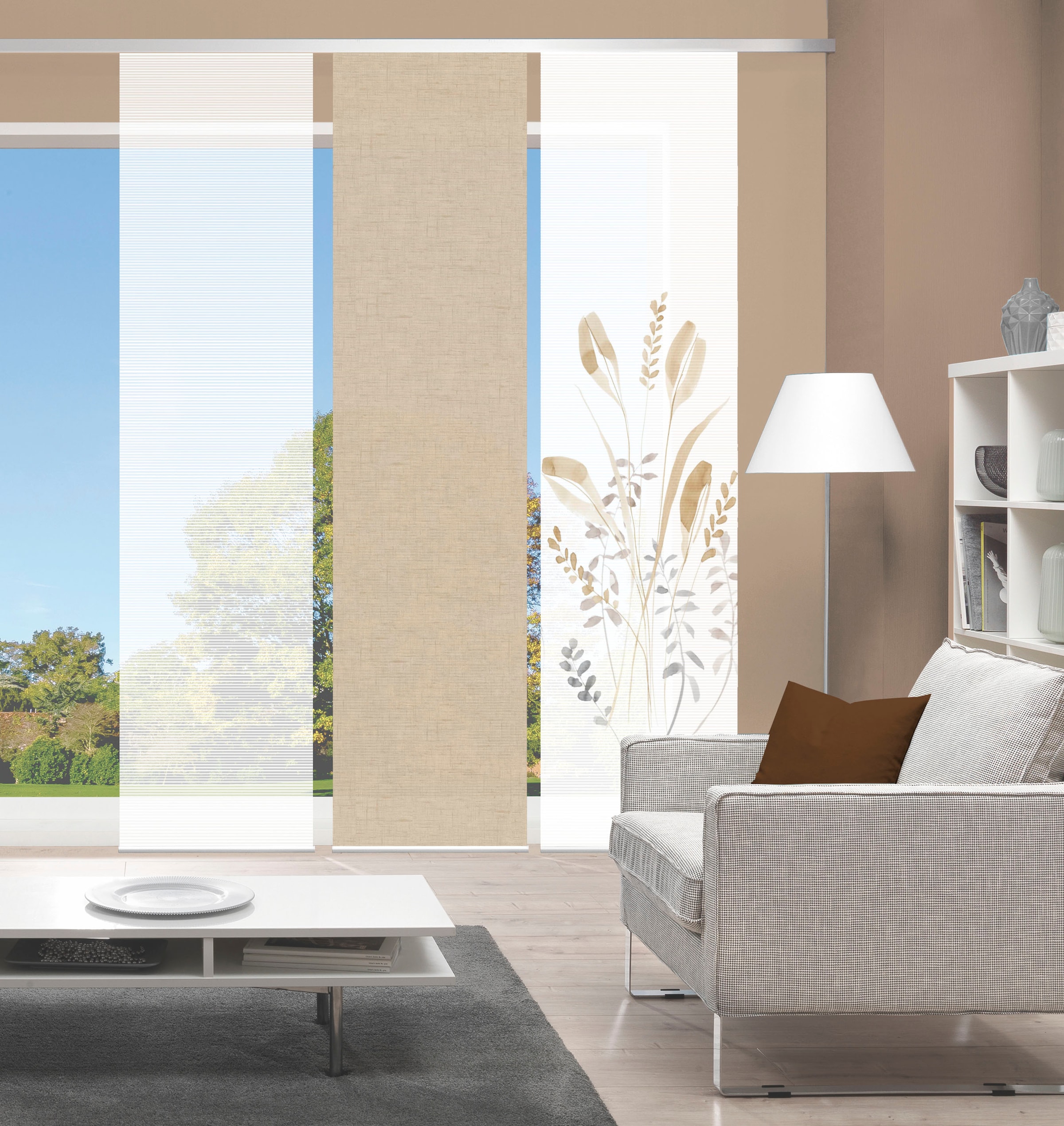 Vision S Schiebegardine »AYENE 3er SET« Paneelwagen 3 Stk. tlg. Schiebevorhang Digidruck 3er Set AYENE