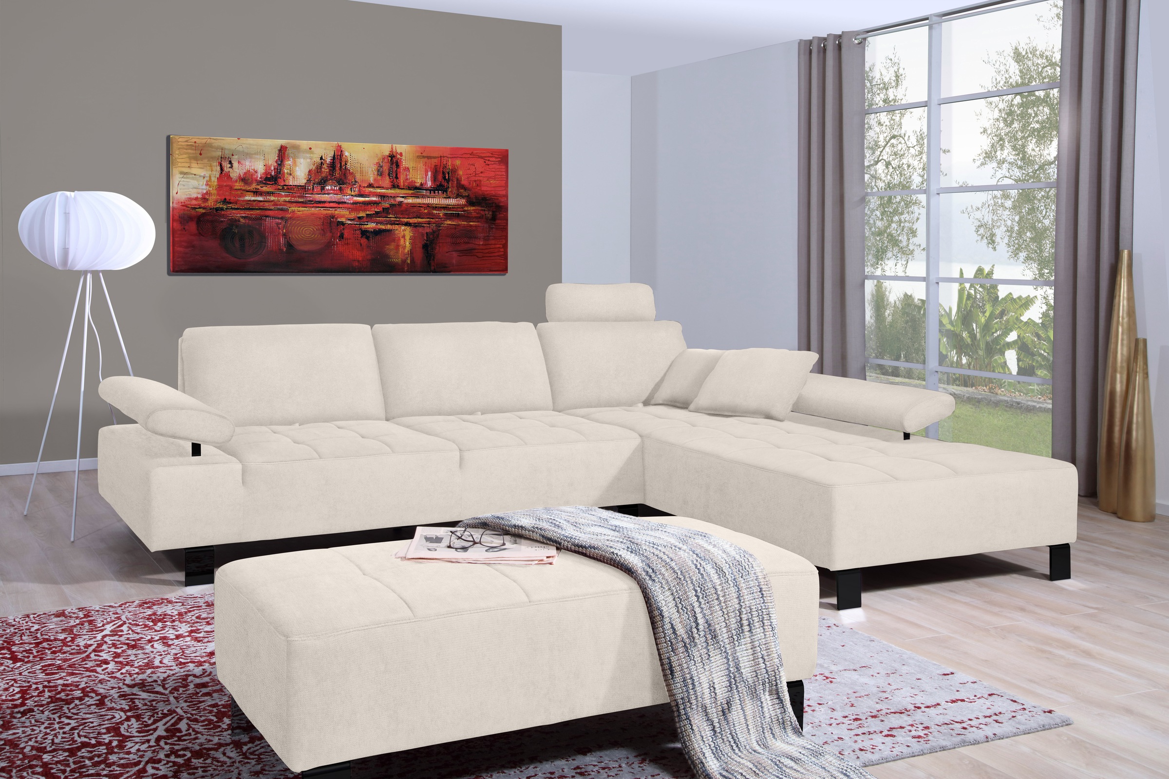 alina Ecksofa »Royce«, inklusive Sitztiefenverstellung, 270 cm breit