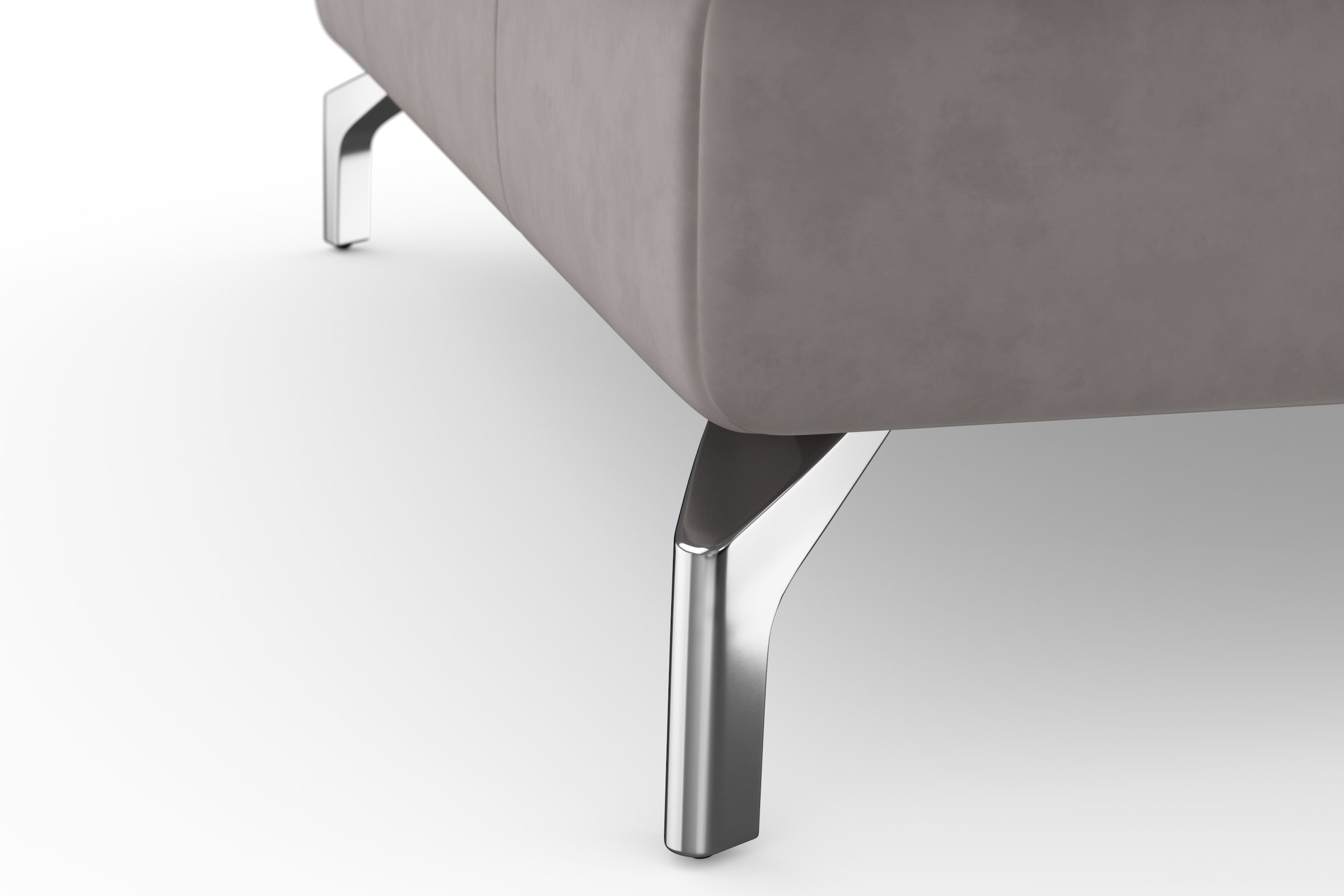 sit&more Ecksofa »Bendigo L-Form« inklusive Sitztiefenverstellung, Bodenfreiheit 12 cm, in 2 Fußfarben