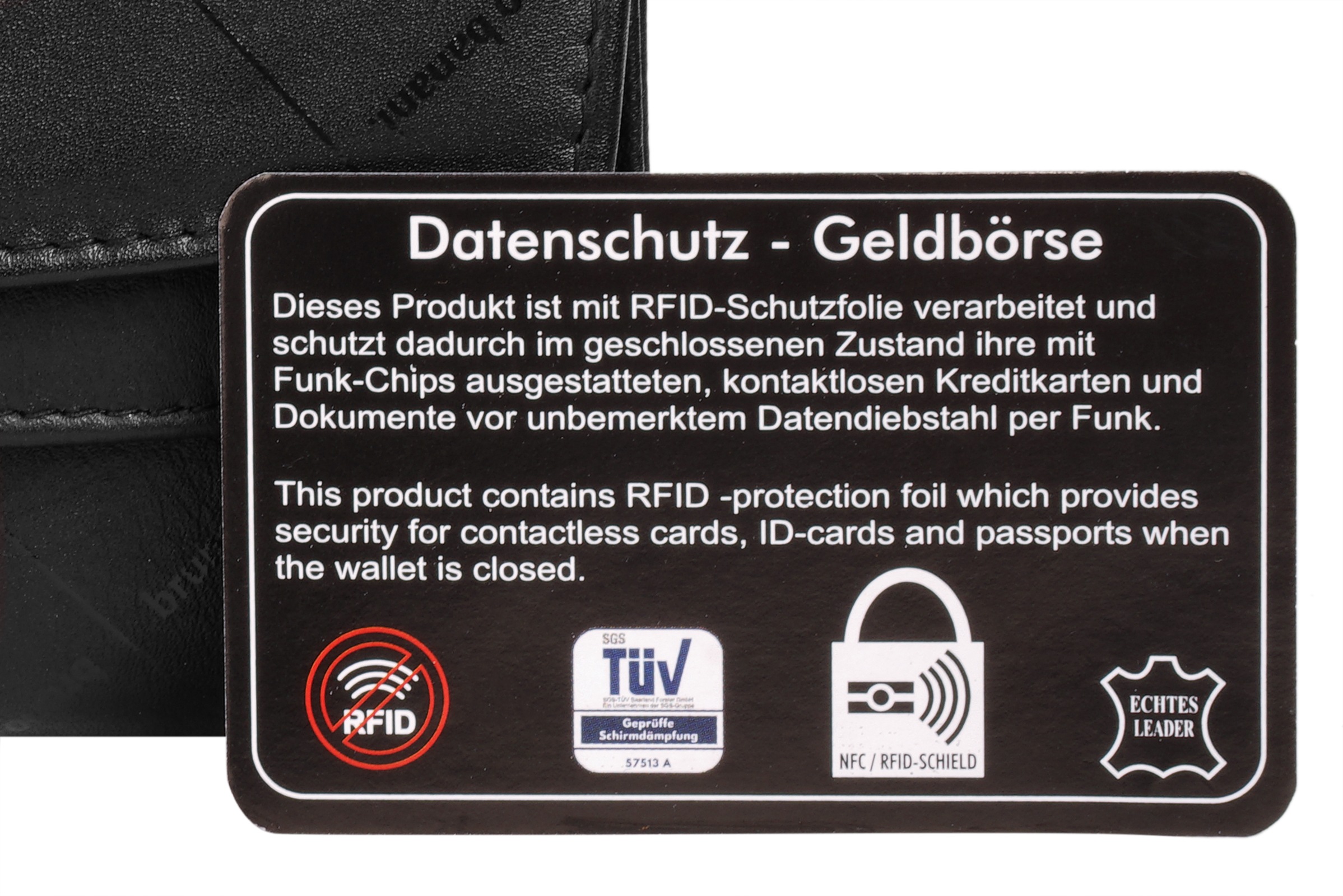 Bruno Banani Geldbörse, echt Leder