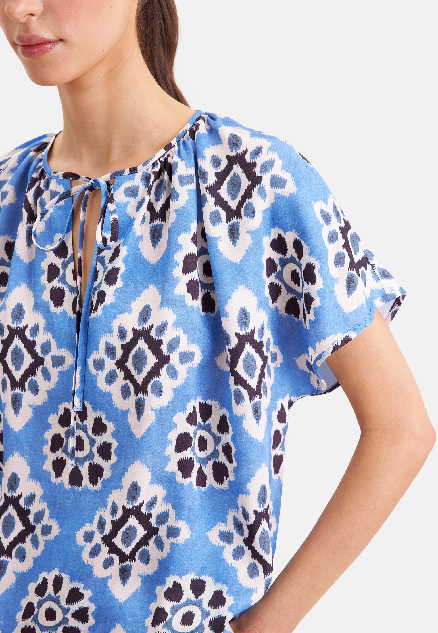 seidensticker Klassische Bluse Tunika Druck