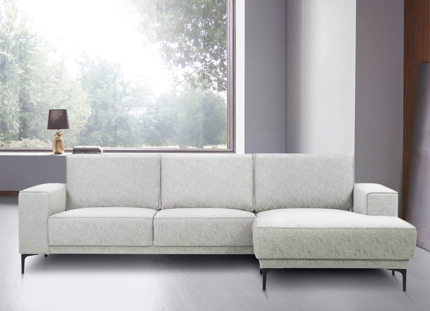 Places of Style Ecksofa »Oland«, 280 cm, im zeitlosem Design und hochwertiger Verabeitung