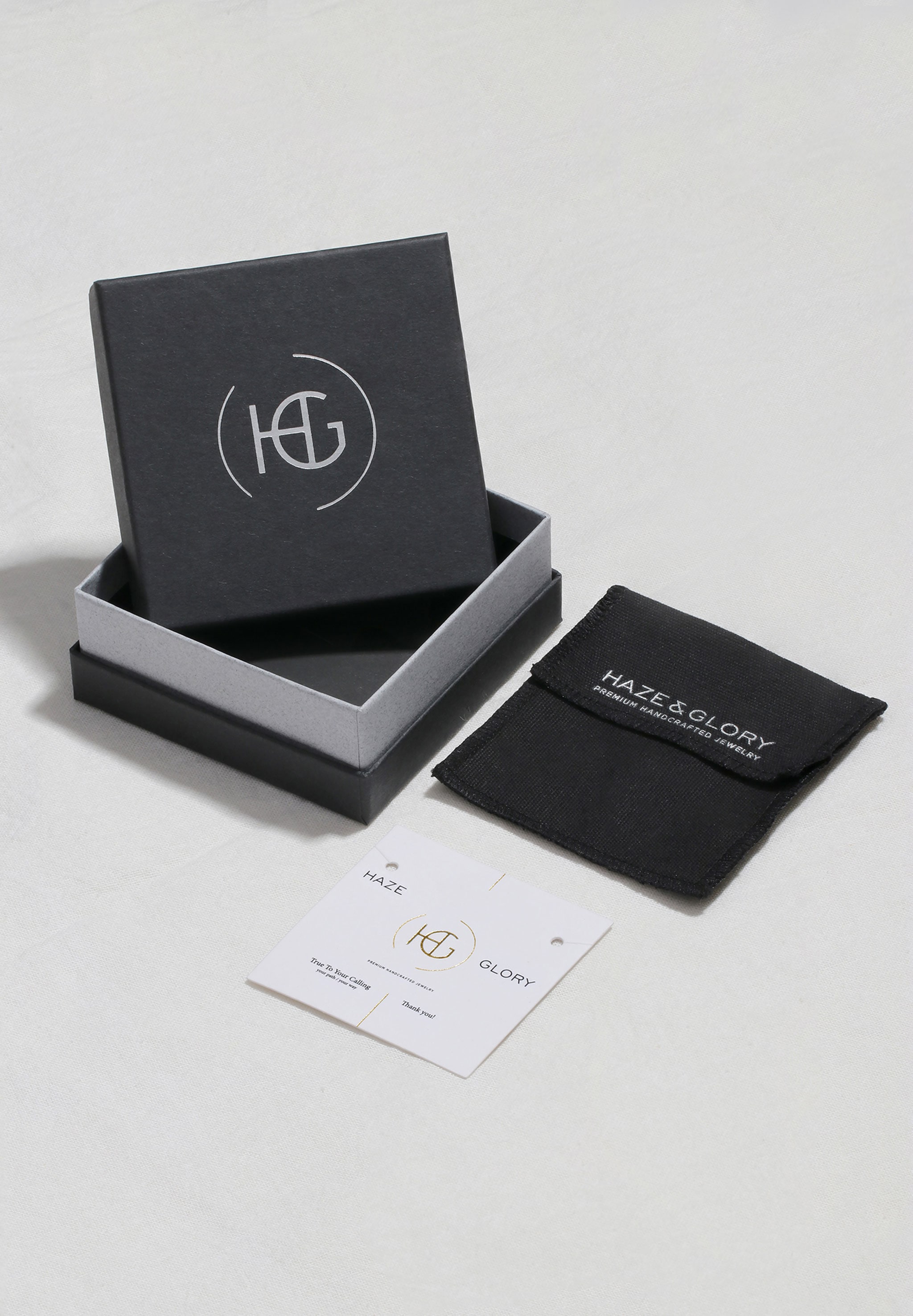 HAZE & GLORY Silberkette »Halskette Tigerauge Onyx Schwarz Organic 925 Sterling Silber«