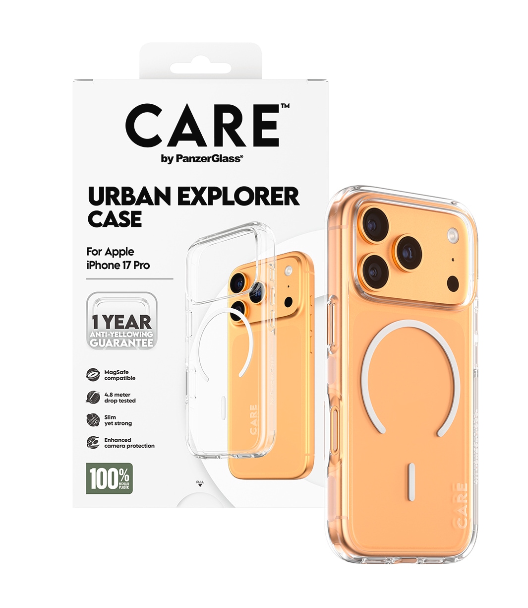 CARE by PanzerGlass Handyhülle »Urban Explorer Case für Apple iPhone 17 Pro« Apple iPhone 17 Pro Backcover, Schutzhülle, Handyschutzhülle, Case, Schutzcase, stoßfest