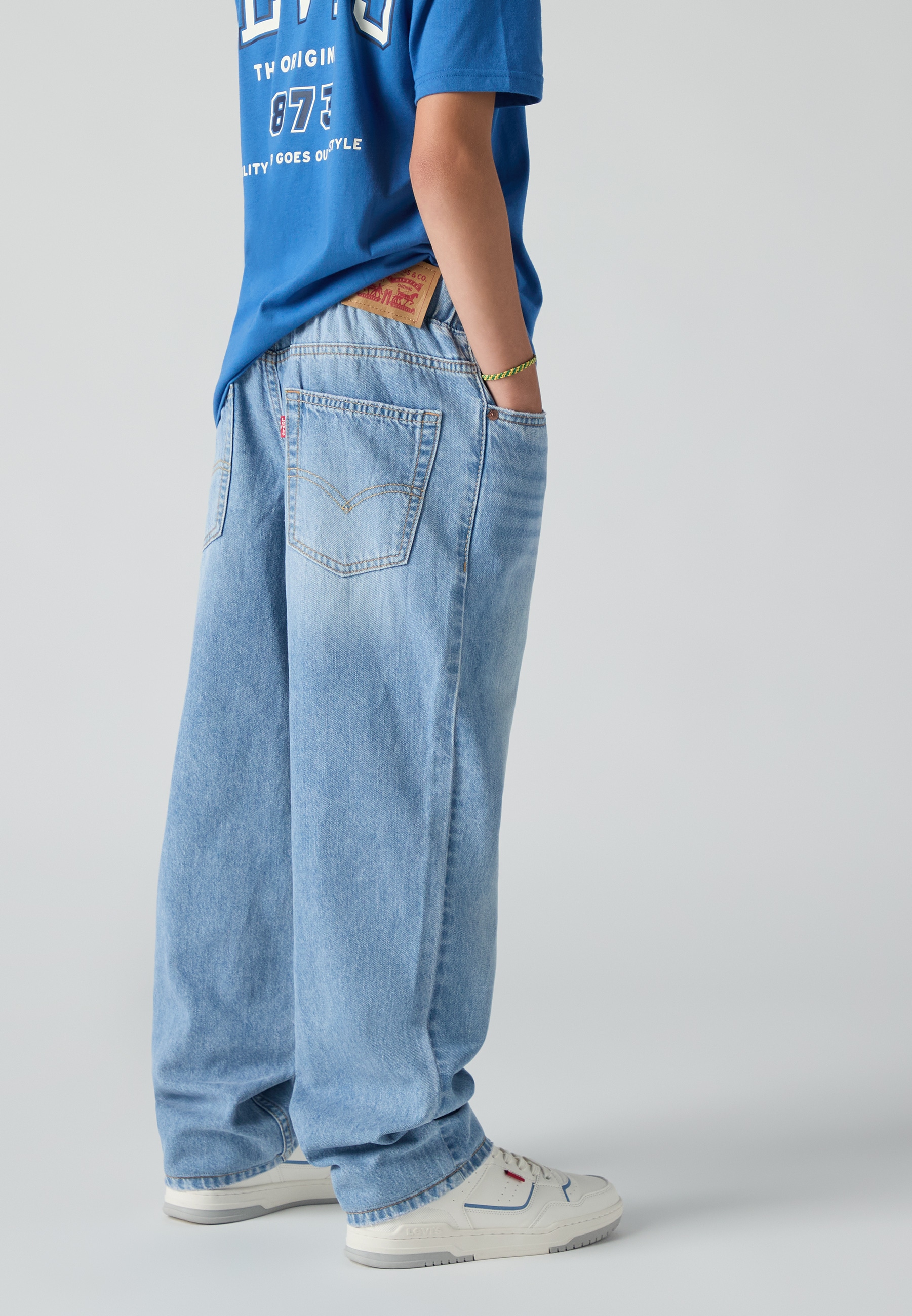 Levi's® Kids Loose-fit-Jeans »LVB PULL ON STAY LOOSE TAPER J« im Five-Pocket Style