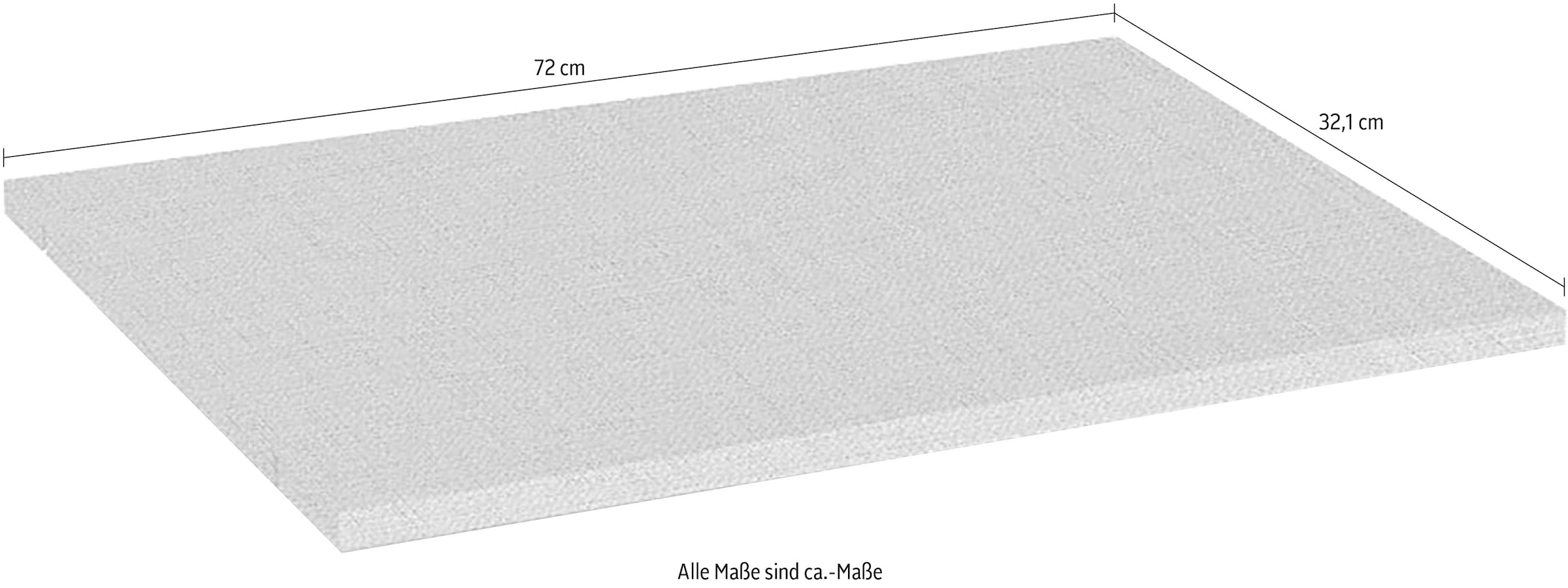 OTTO home Einlegeboden »Onyx« (B/T/H): 72/32,1/8 cm,  im praktischen 2er-Set