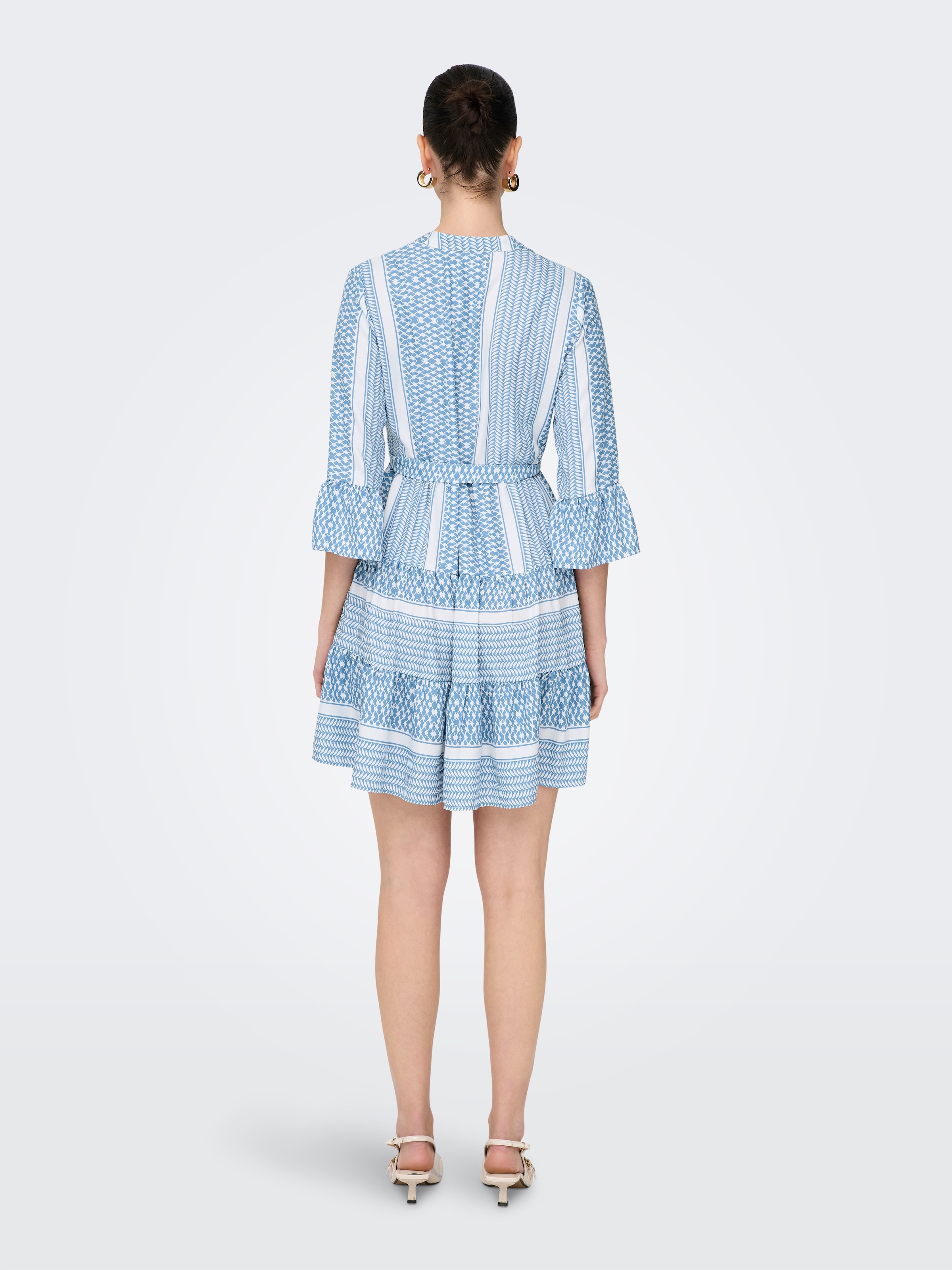 ONLY Tunikakleid »ONLATHENA LIFE 3/4 SHORT DRESS WVN NOOS«, Sommerkleid