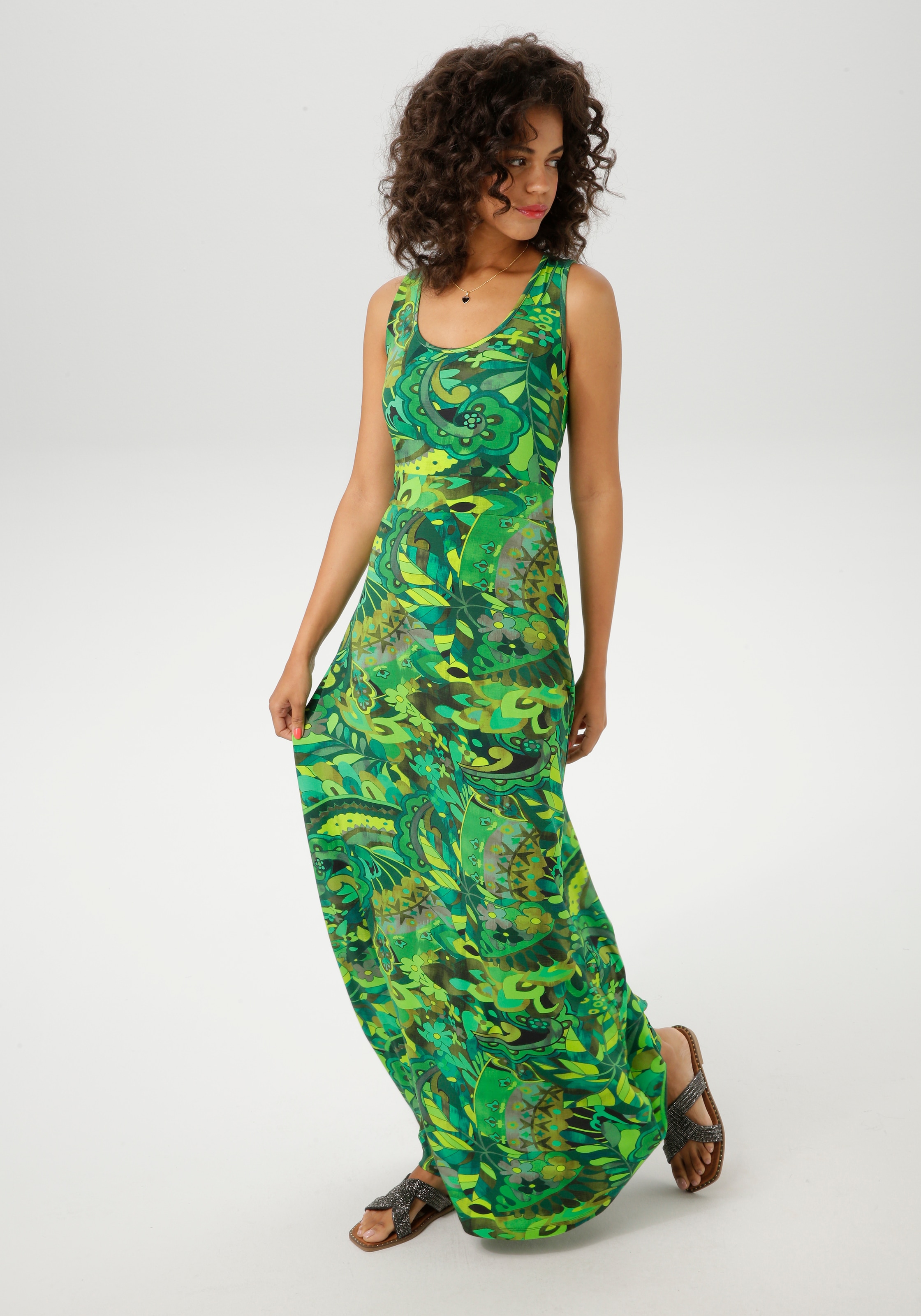 Aniston CASUAL Sommerkleid, mit extravagantem Druck im Batik-Dessin - NEUE KOLLEKTION