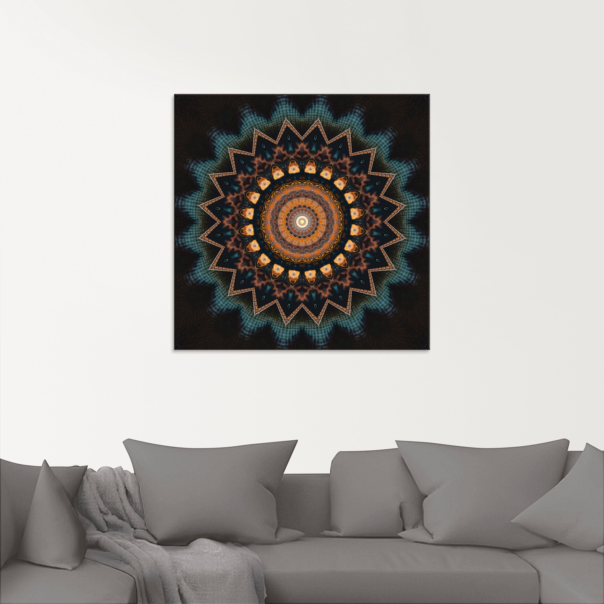 Artland Glasbild »Mandala kosmisches Bewusstsein«, Muster, (1 St.), in verschiedenen Größen