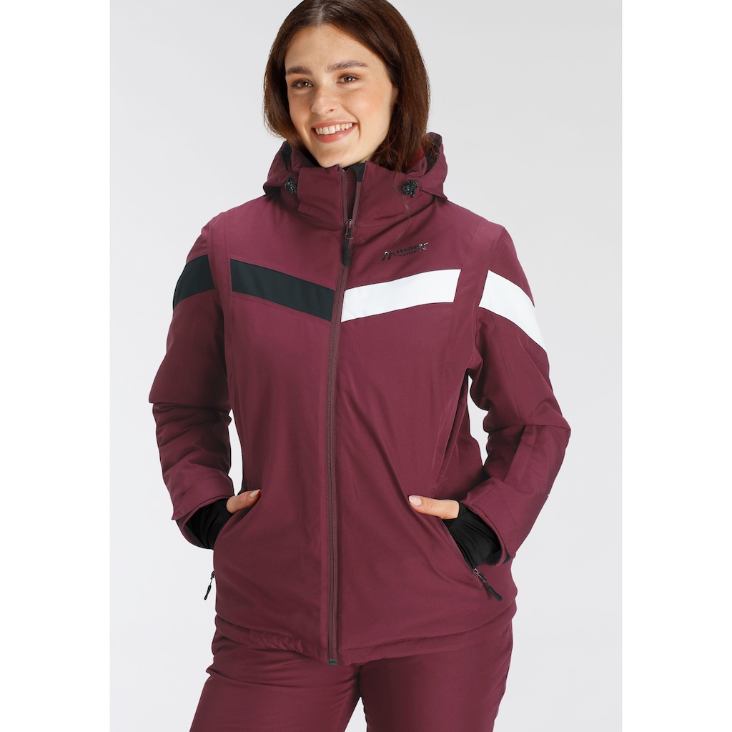 Maier Sports Skijacke »Ski Jacke wattiert Damen«, mit Kapuze