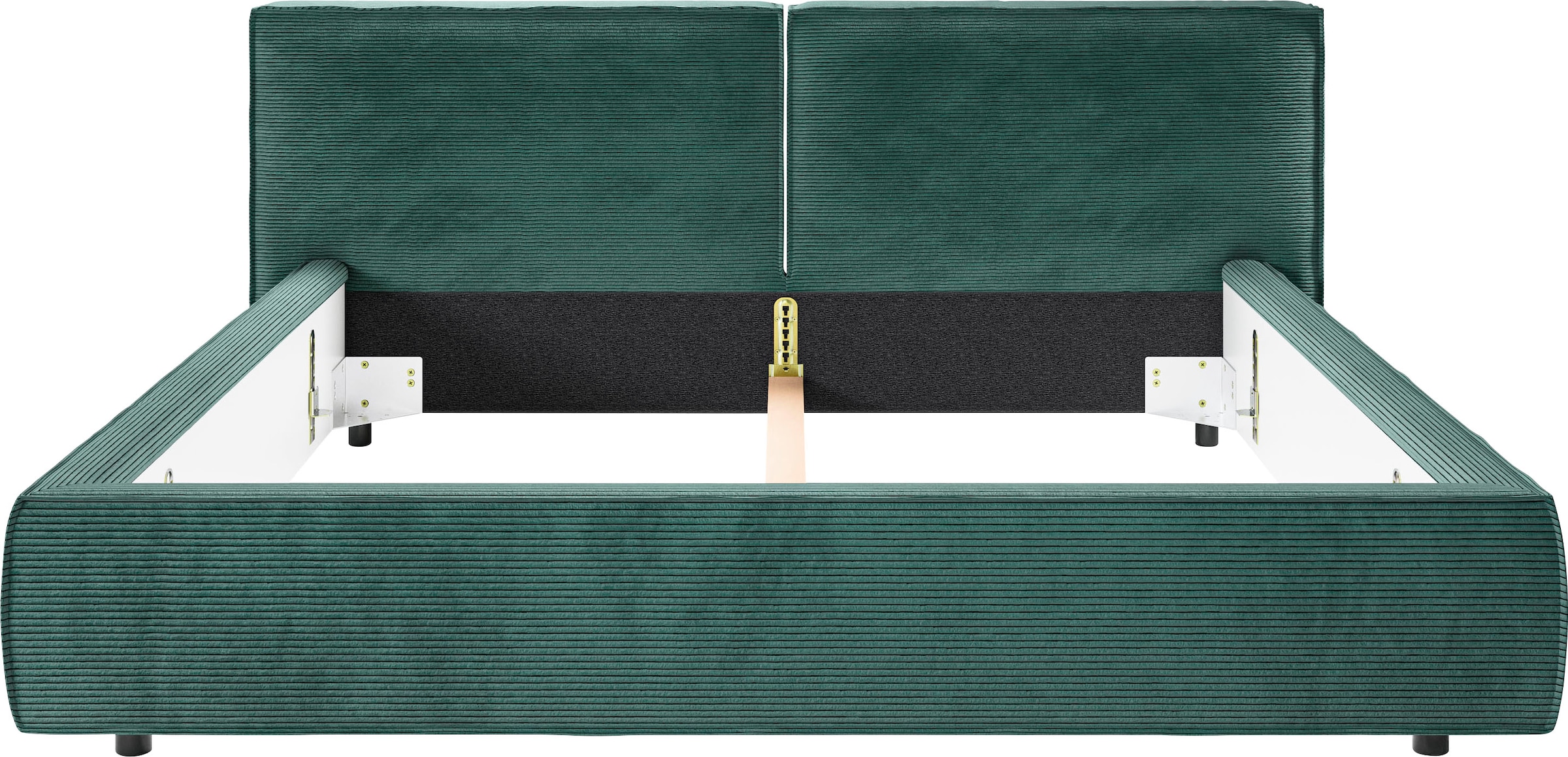 Home affaire Polsterbett »Adrina mit Biesenoptik, Feincord und Luxus-Microfaser« bis 280kg, auch in Überlänge 220 cm, 4 Breiten bis 200cm