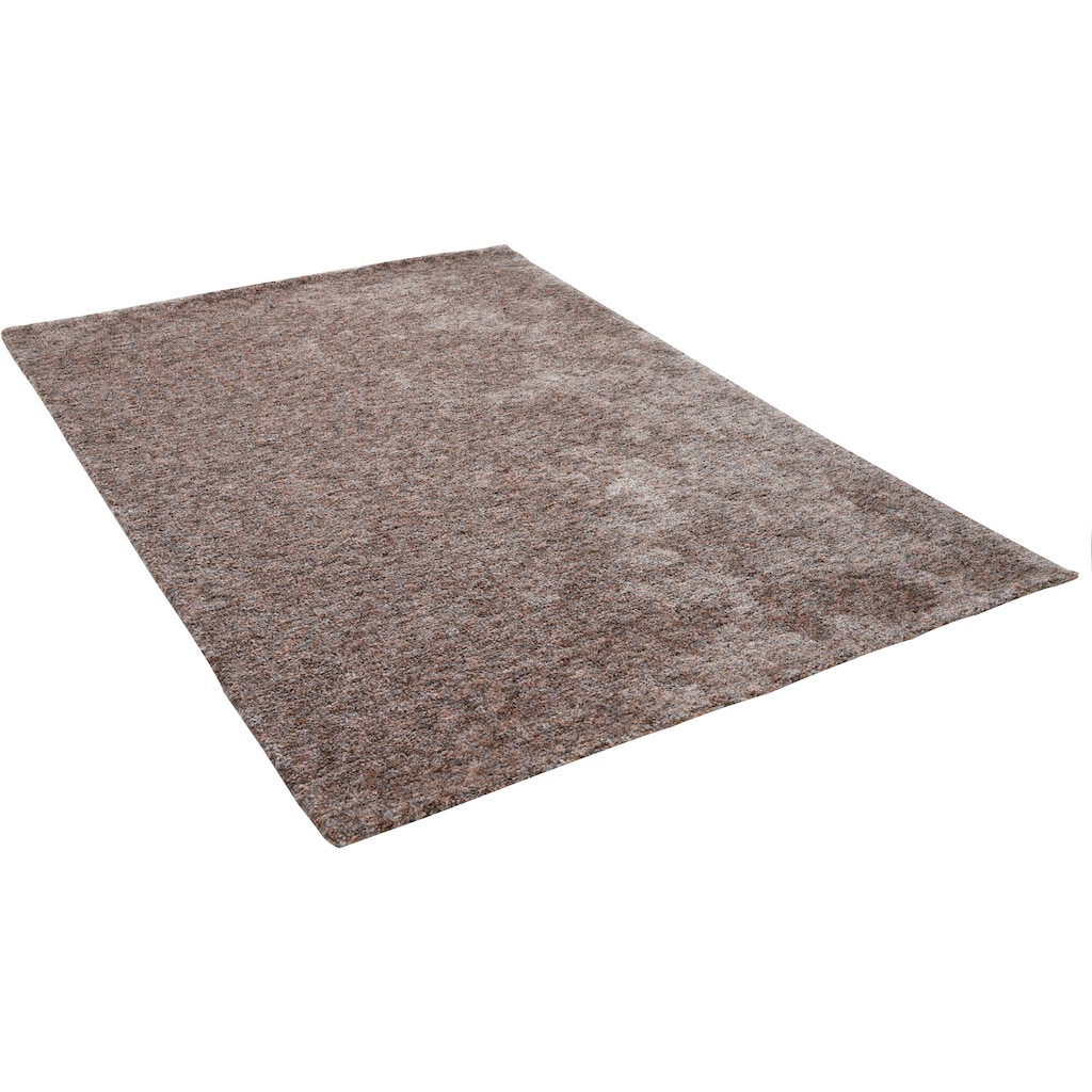 Sansibar Teppich »Munkmarsch Uni«, rechteckig, meliert, besonders weich, Wohnzimmer, Schlafzimmer