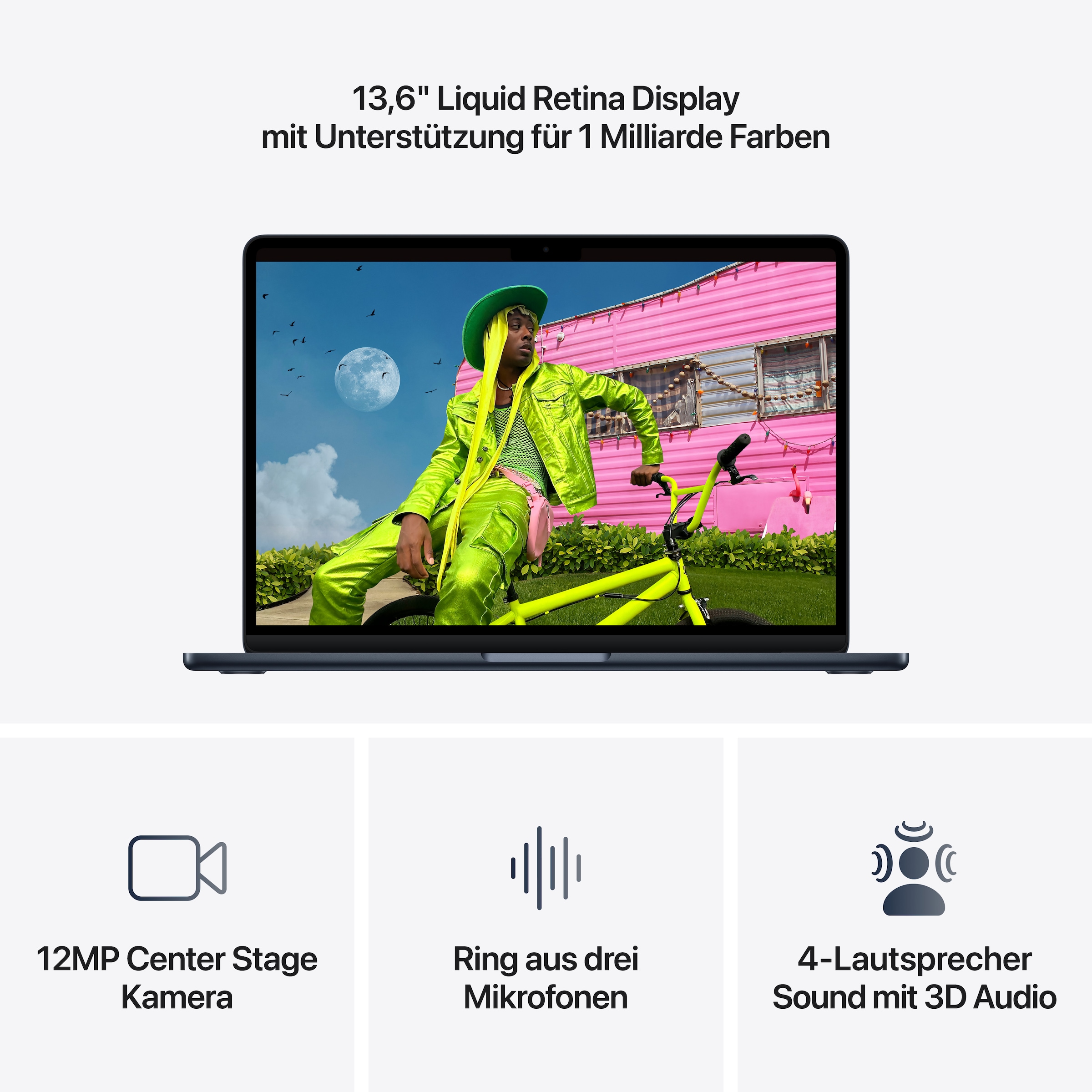 Apple Notebook »13-inch MacBook Air« 34,46 cm / 13,6 ″ Apple M5 8-Core GPU 512 GB SSD
