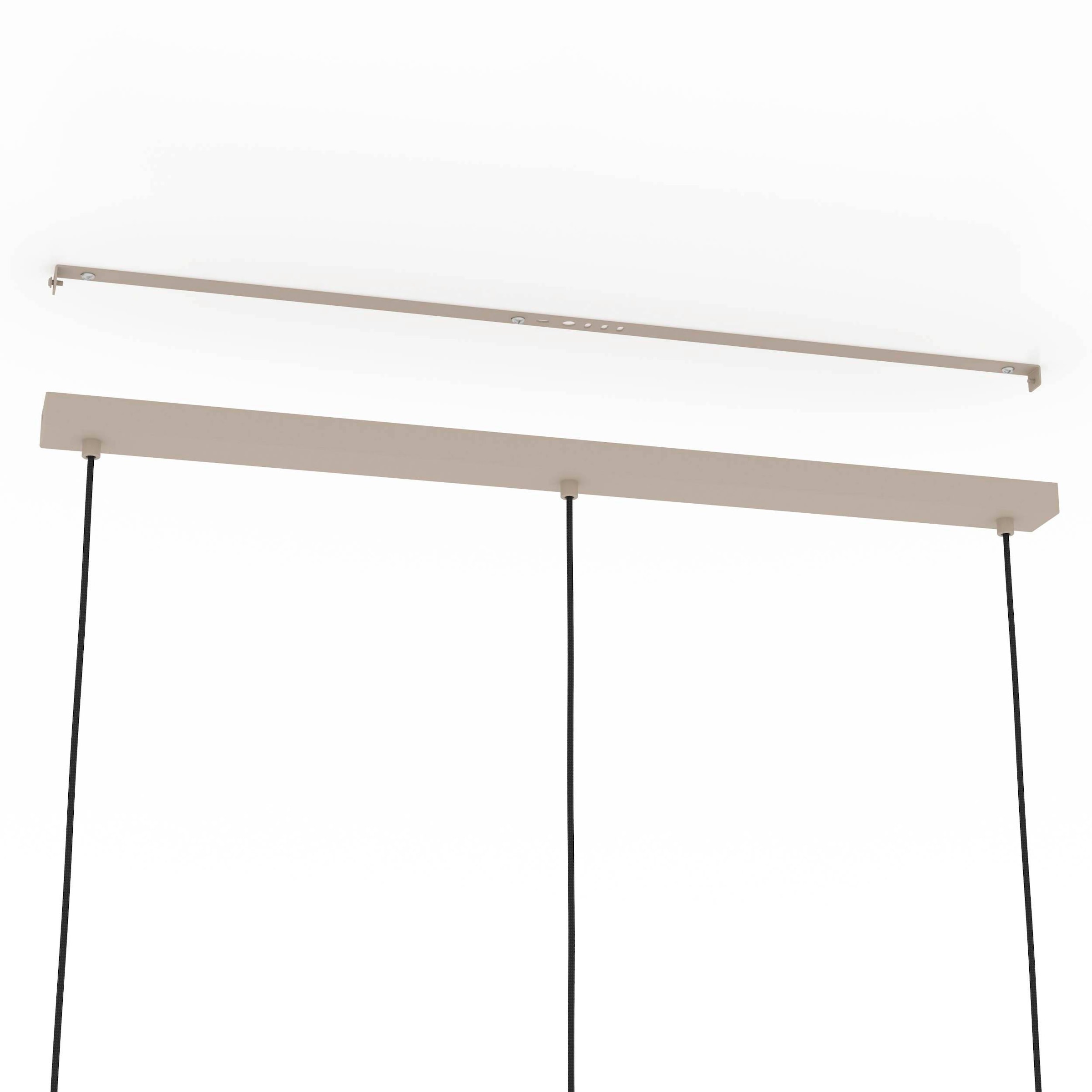 EGLO Pendelleuchte »Hängeleuchte ROMAZZINA, exkl. E27, Stahl, Pendellampe« E27 Esszimmerlampe, 90x20x110cm, 3-flammig, modern, minimalistisch,