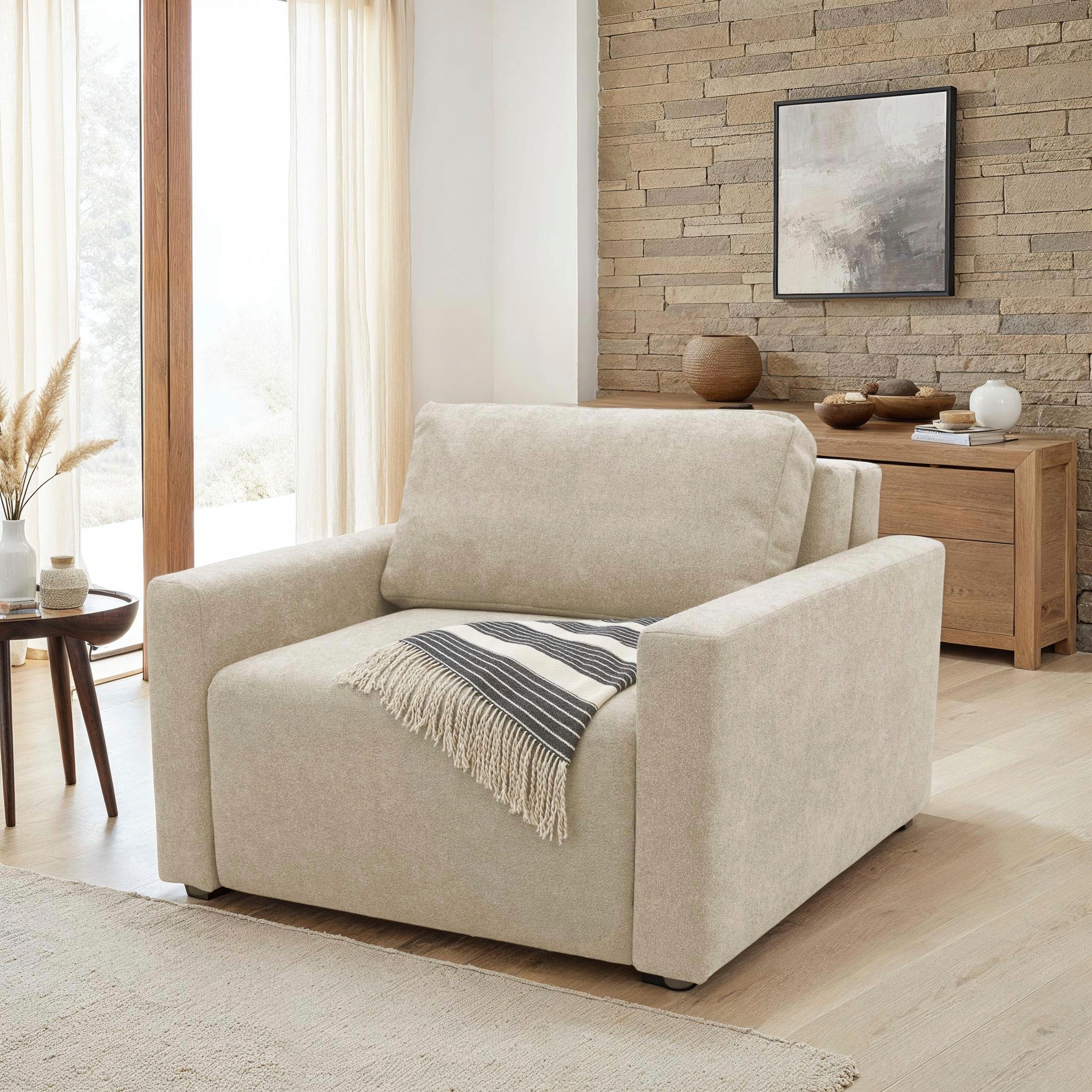 DOMO collection Sessel »700029 ausklappbar zur Schlaffunktion, mit Rückenkissen«