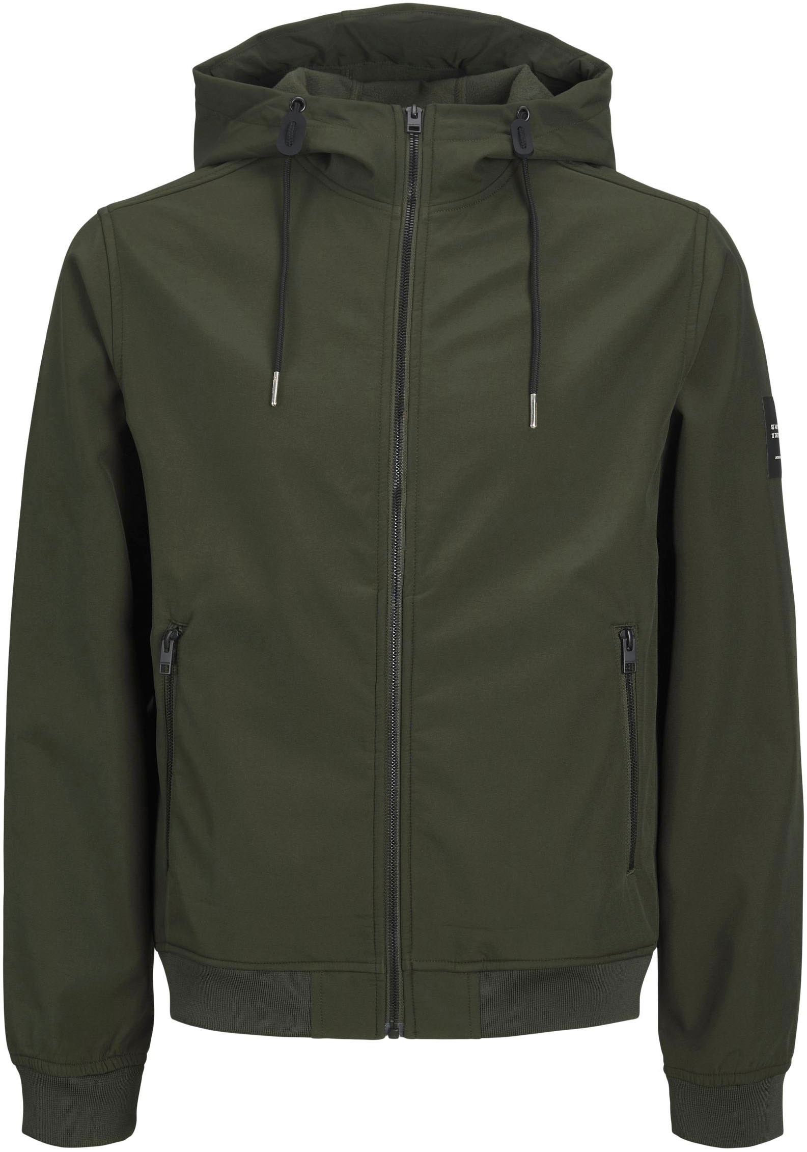 Jack & Jones Softshelljacke »JJEBASIC SOFTSHELL HOOD NOOS«, mit Kapuze