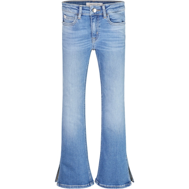 Klein BLUE« MID SPLIT ♕ »FLARE Stretch-Jeans VISUAL Calvin MR bei Jeans