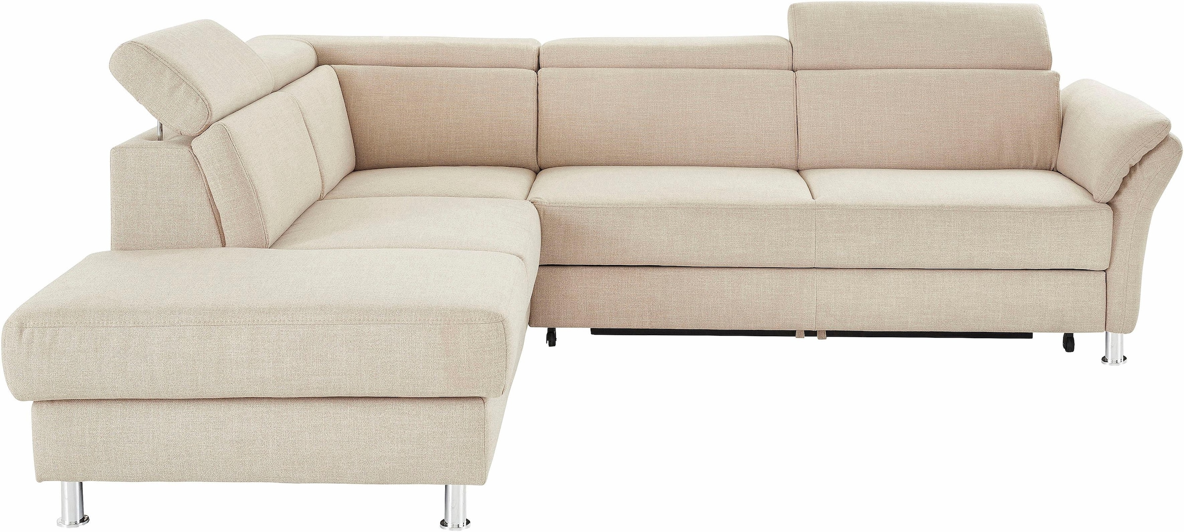 sit&more Ecksofa »Avignon L-Form«, inklusive Kopfteilverstellung, wahlweise mit Bettfunktion
