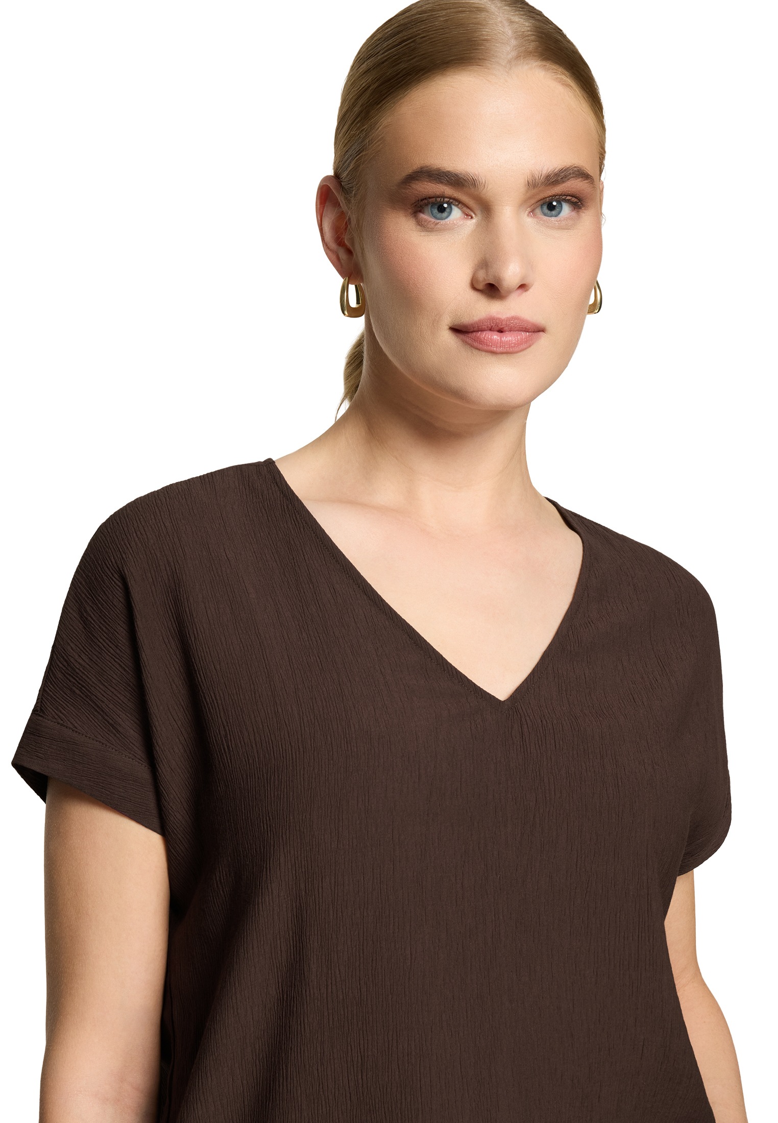 Zero Klassische Bluse »Casual-Bluse kurzarm«