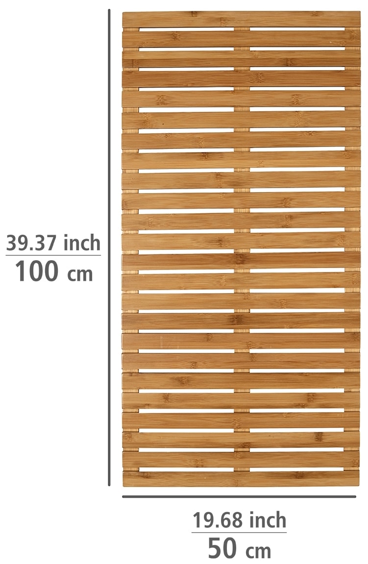 WENKO Saunabodenrost, Höhe 23 mm, Bambus, 50 x 100 cm