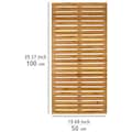 WENKO Saunabodenrost, Höhe 23 mm, Bambus, 50 x 100 cm