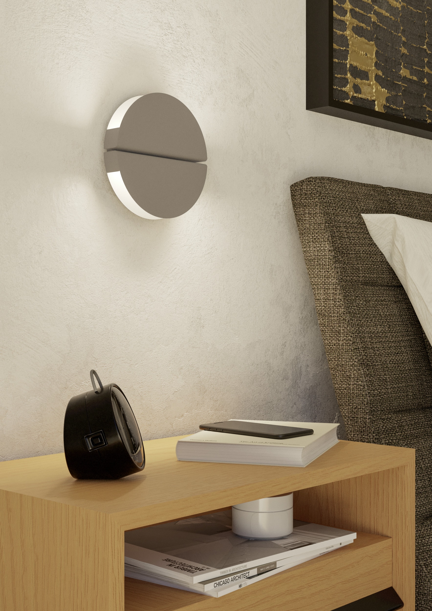 EGLO Wandleuchte »PIANOSA Wandlampe - Edelstahl - LED - 4,5W - IP20« LED-Modul 1 Stk. Kaltweiß | Neutralweiß | Warmweiß Wandstrahler, Wandspot, Wohnzimmer, Flur, Schlafzimmer, Ø18 x AL6 cm