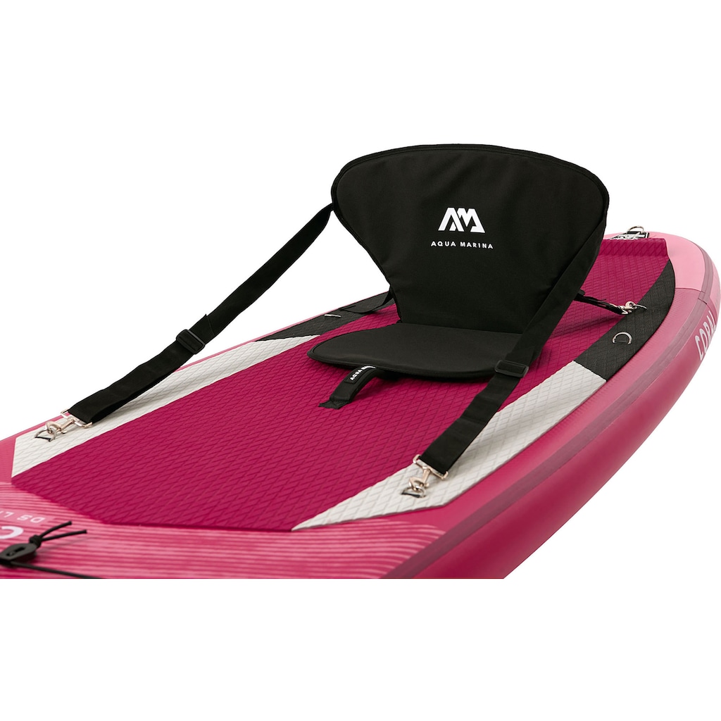 Aqua Marina Inflatable SUP-Board »Coral Stand-Up«, (Set, 7 tlg., mit Paddel, Pumpe und Transportrucksack)